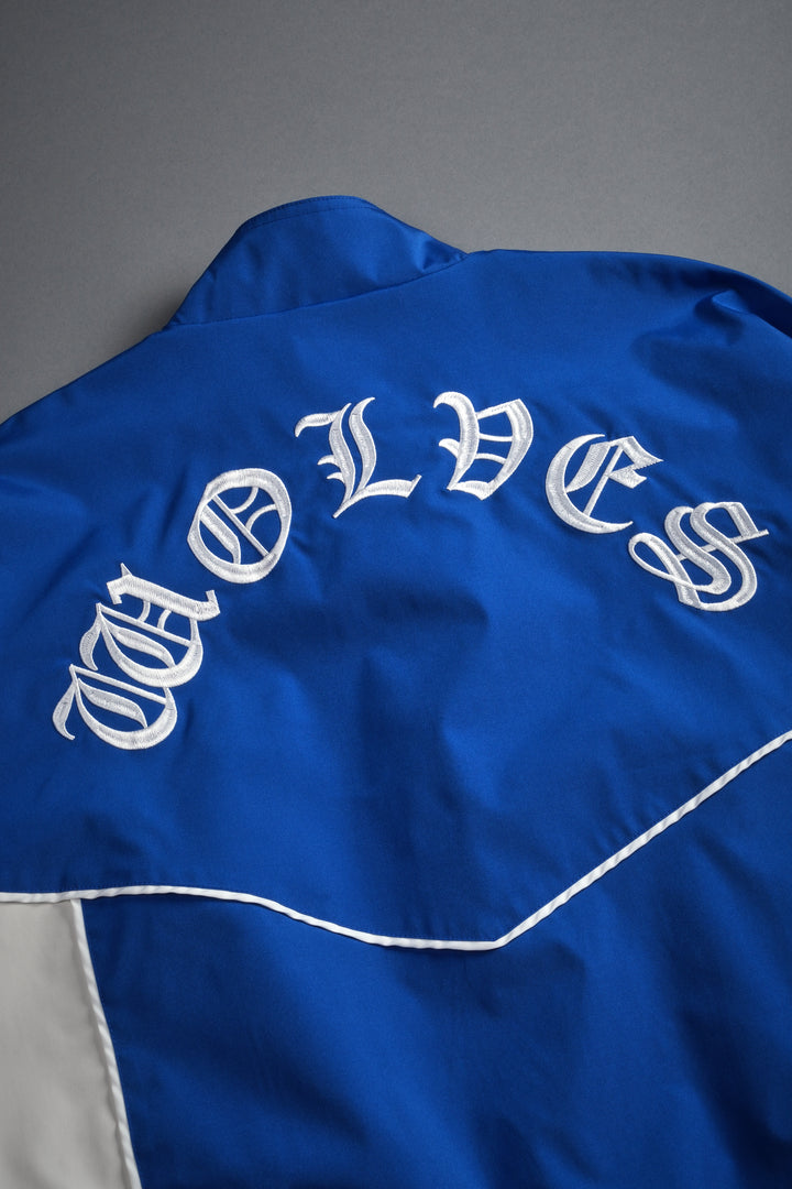 Wolf Chopper Quinn Track Jacket in Darc Cobalt/Cream