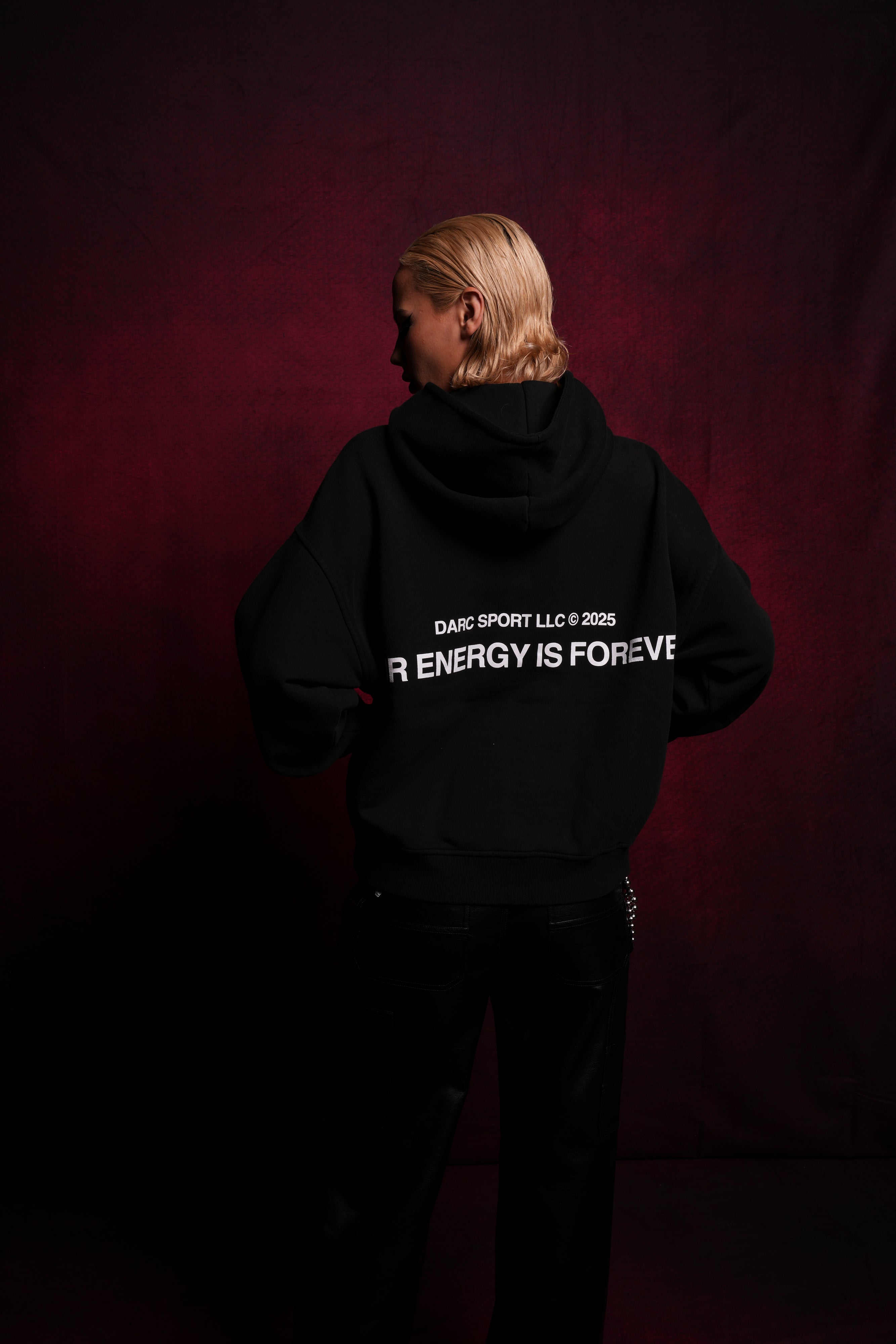 Crossed Paths Darco Double Zip Hoodie in Black