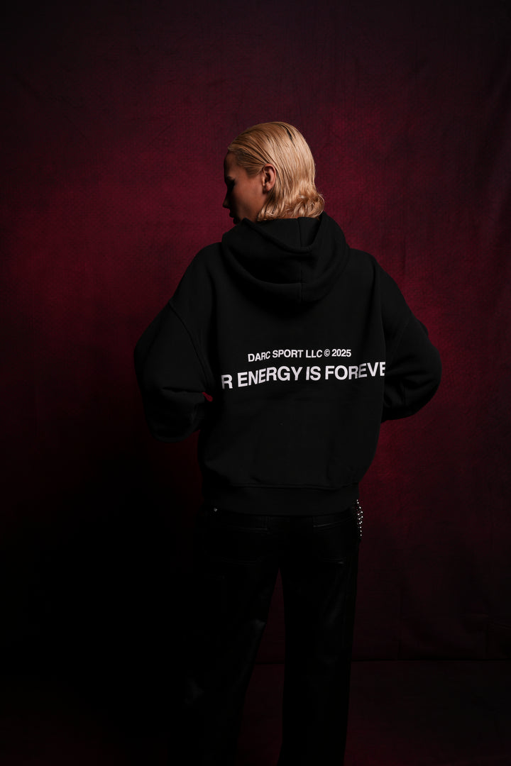 Crossed Paths Darco Double Zip Hoodie in Black
