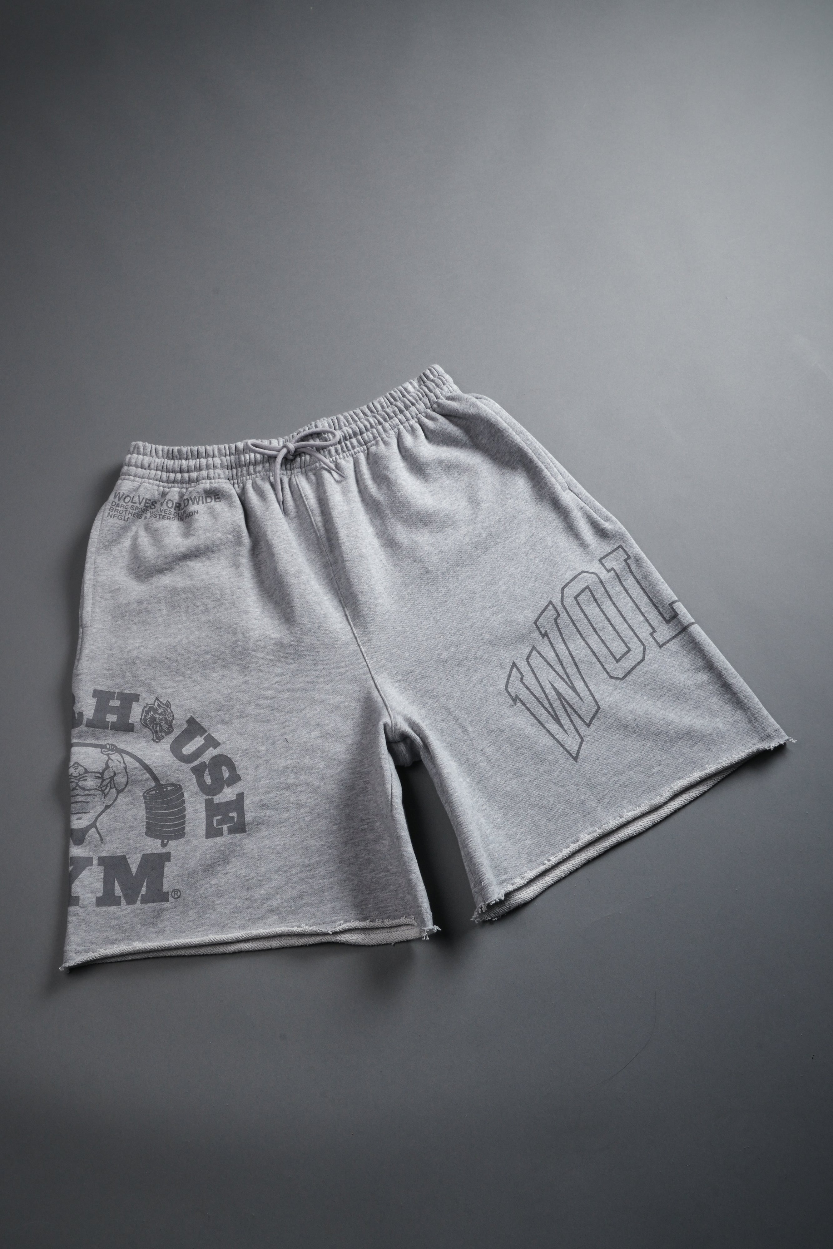 Powerhouse of the Wolves Grunge Brock Sweat Shorts in Light