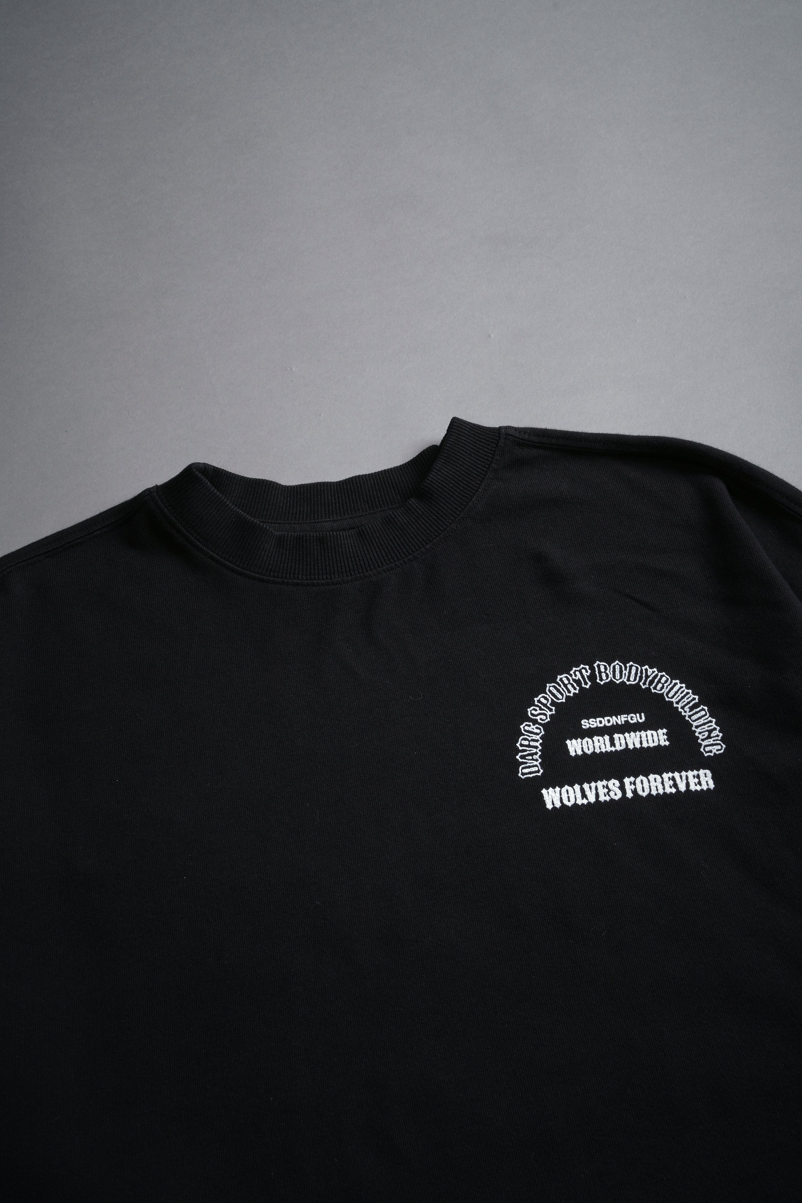 The One You Feed V2 "Premium" Oversized (Cropped) Tee in Black