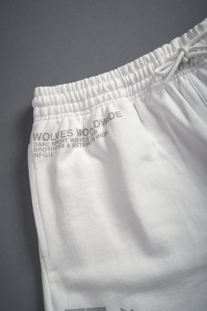 Powerhouse of the Wolves Grunge Brock Sweat Shorts in Cream