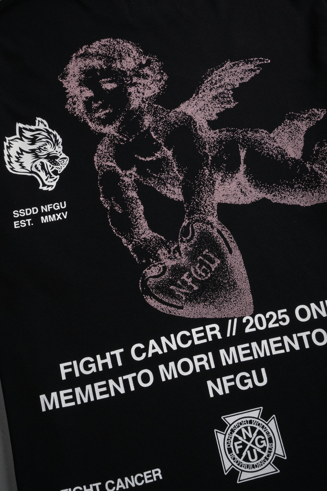 Fight Cancer NFGU "Premium" Oversized Tee in Black