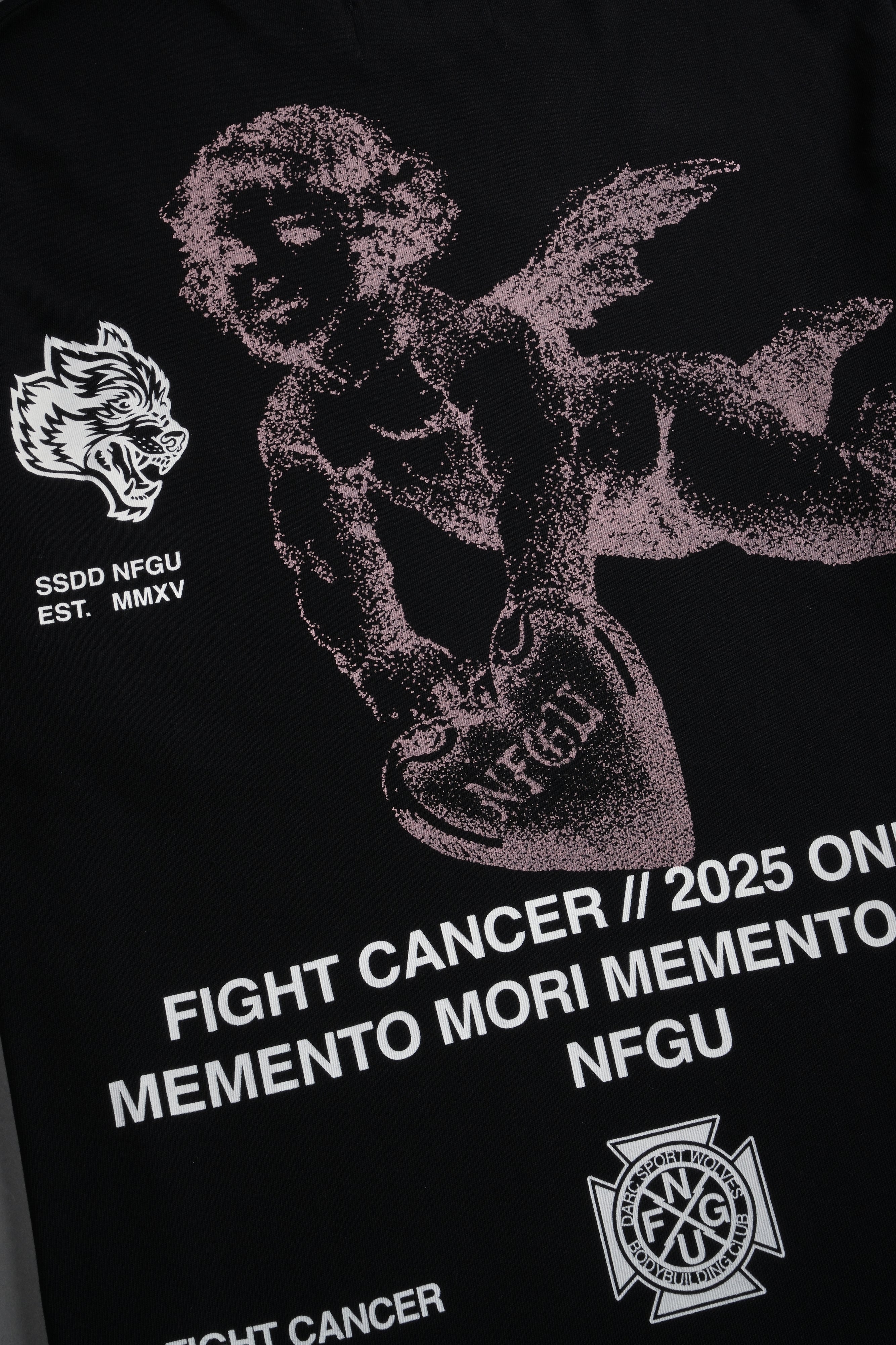 Fight Cancer NFGU "Premium" Oversized Tee in Black