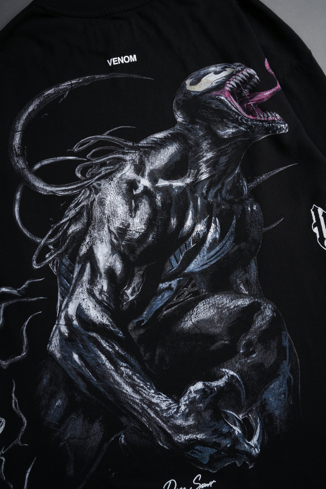 Venom "Side By Side" Series Oversized Tee in Black