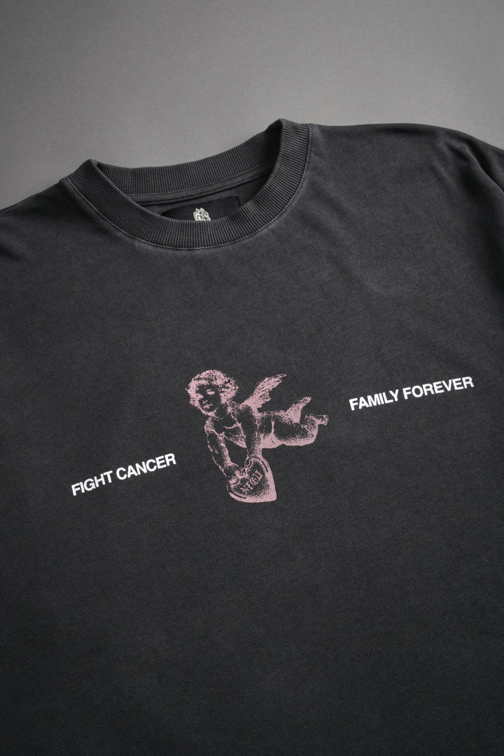 Fight Cancer NFGU "Premium" Oversized Tee in Wolf Gray