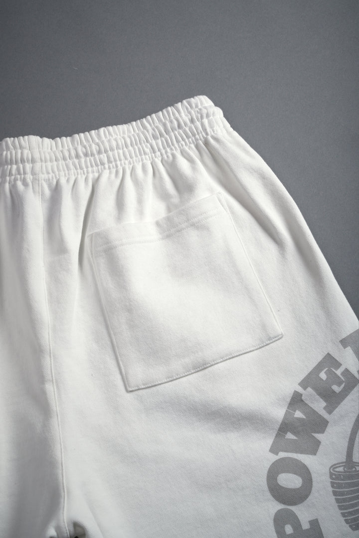 Powerhouse of the Wolves Grunge Brock Sweat Shorts in Cream