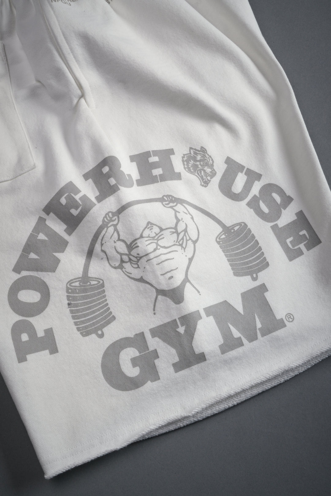 Powerhouse of the Wolves Grunge Brock Sweat Shorts in Cream