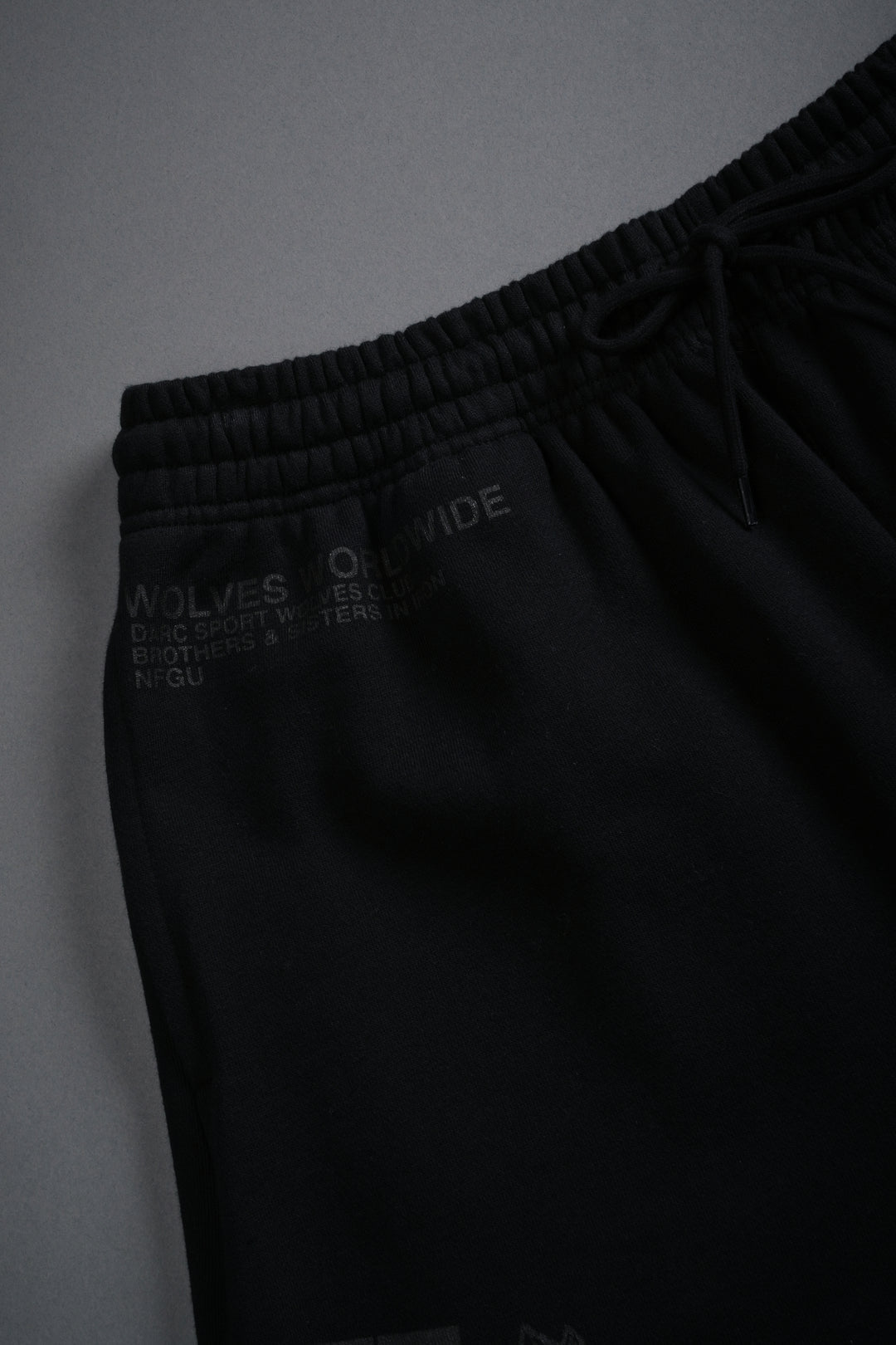 Powerhouse of the Wolves Grunge Brock Sweat Shorts in Black