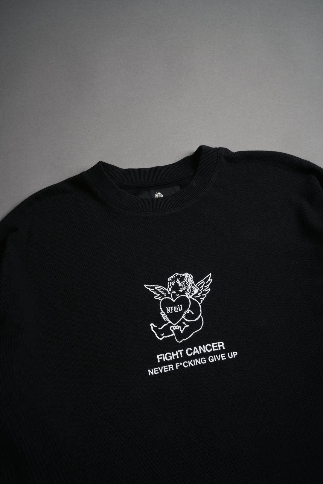 Never F*cking Give Up "Premium" Oversized Tee in Black