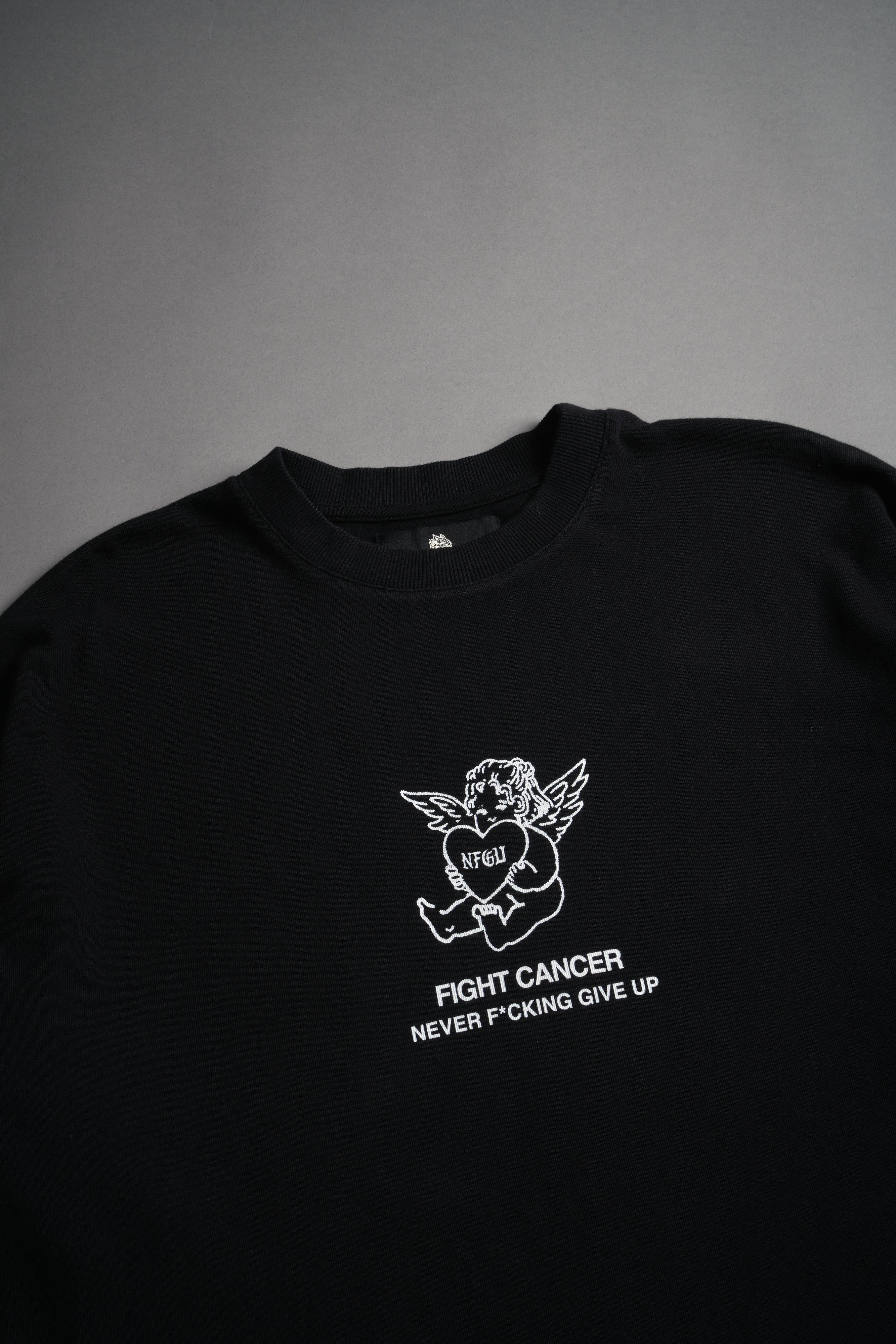 Never F*cking Give Up "Premium" Oversized Tee in Black