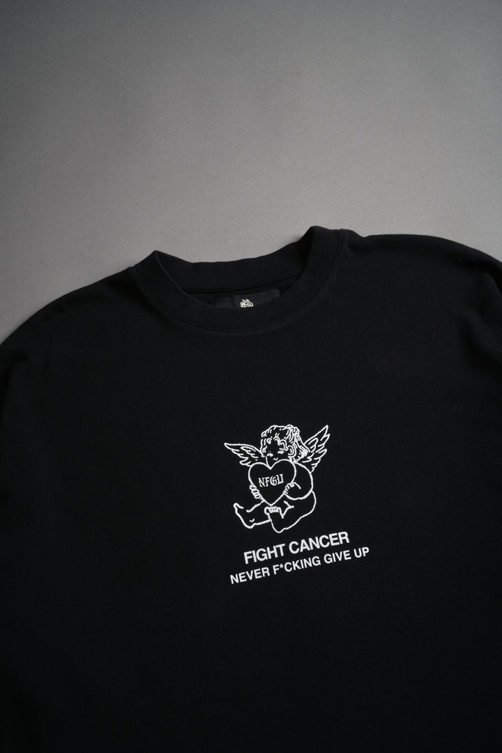 Never F*cking Give Up "Premium" Oversized Tee in Black
