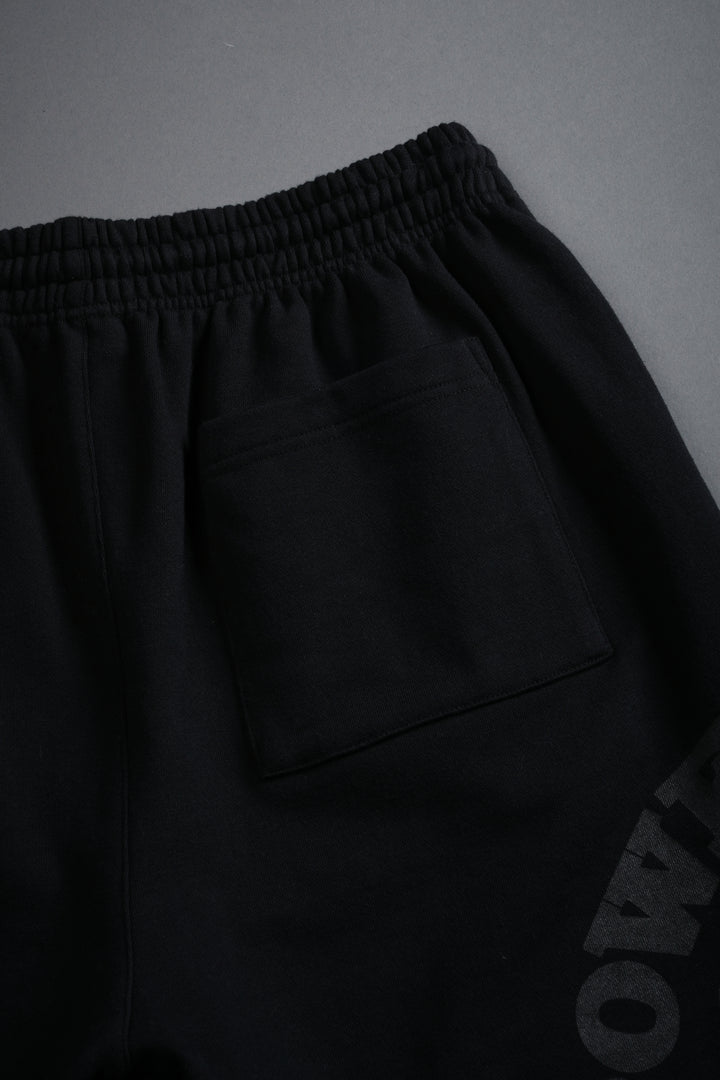 Powerhouse of the Wolves Grunge Brock Sweat Shorts in Black