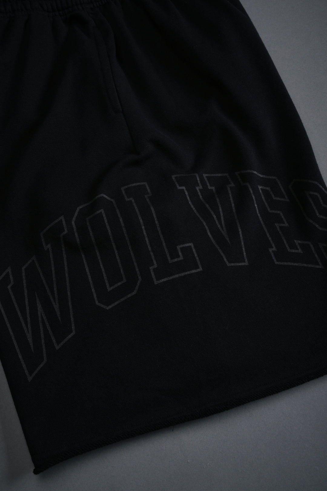 Powerhouse of the Wolves Grunge Brock Sweat Shorts in Black