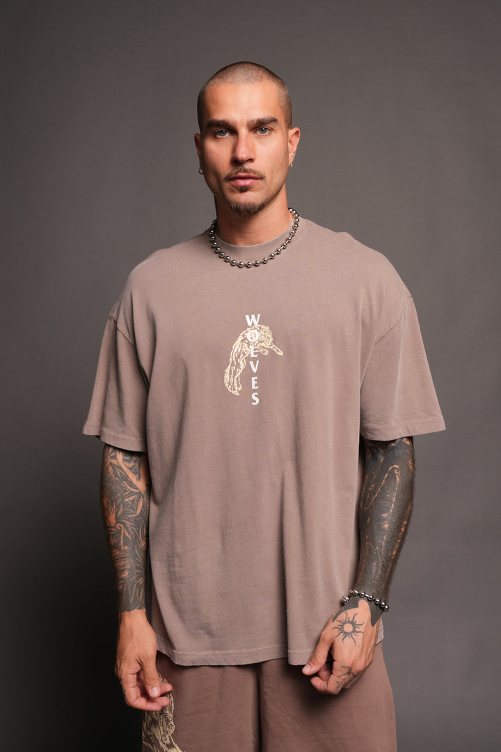 Leap Of Faith V2 Premium Tee In Mojave Brown