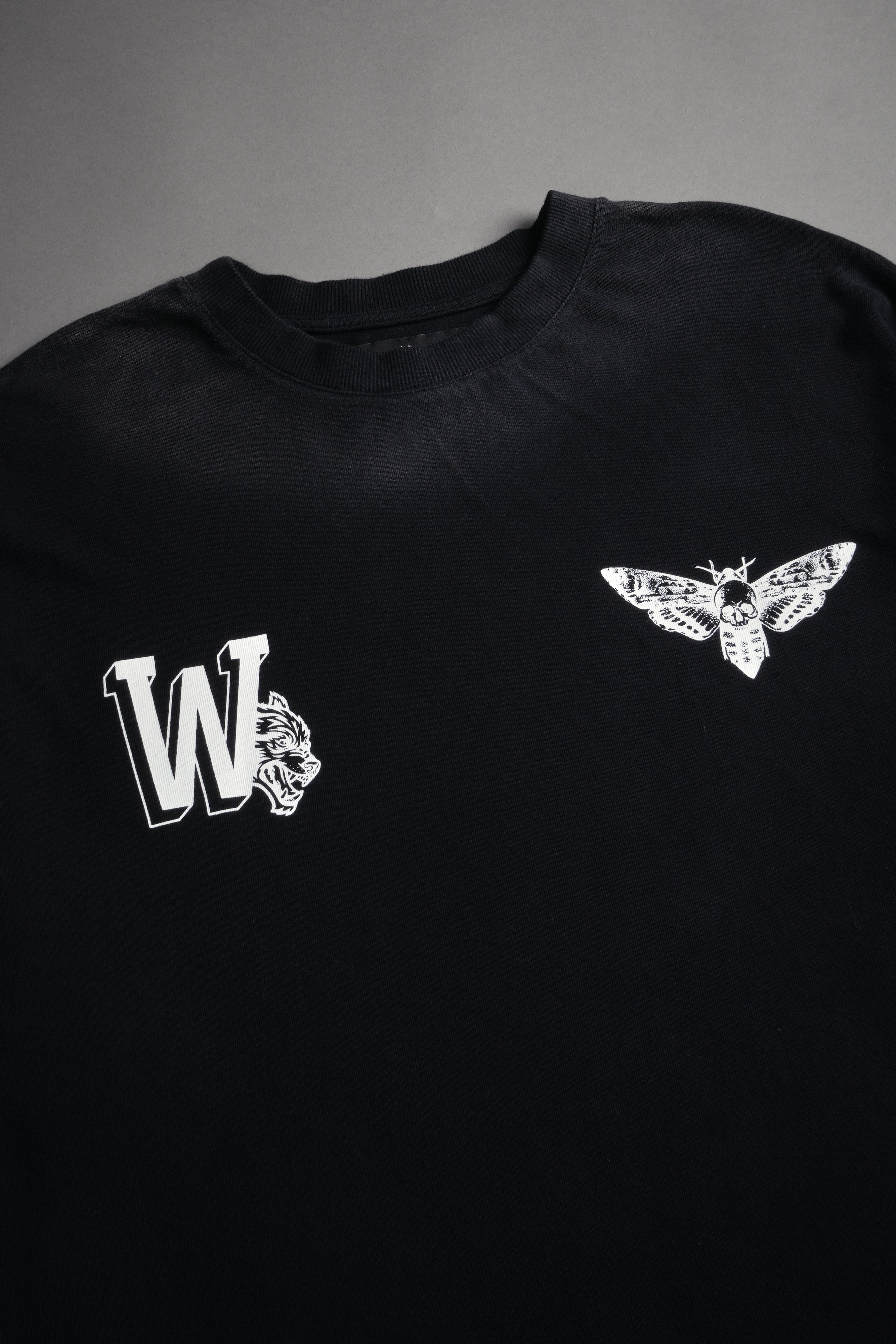 Fight Cancer 2025 "Premium" Oversized Tee in Black Drift Wash