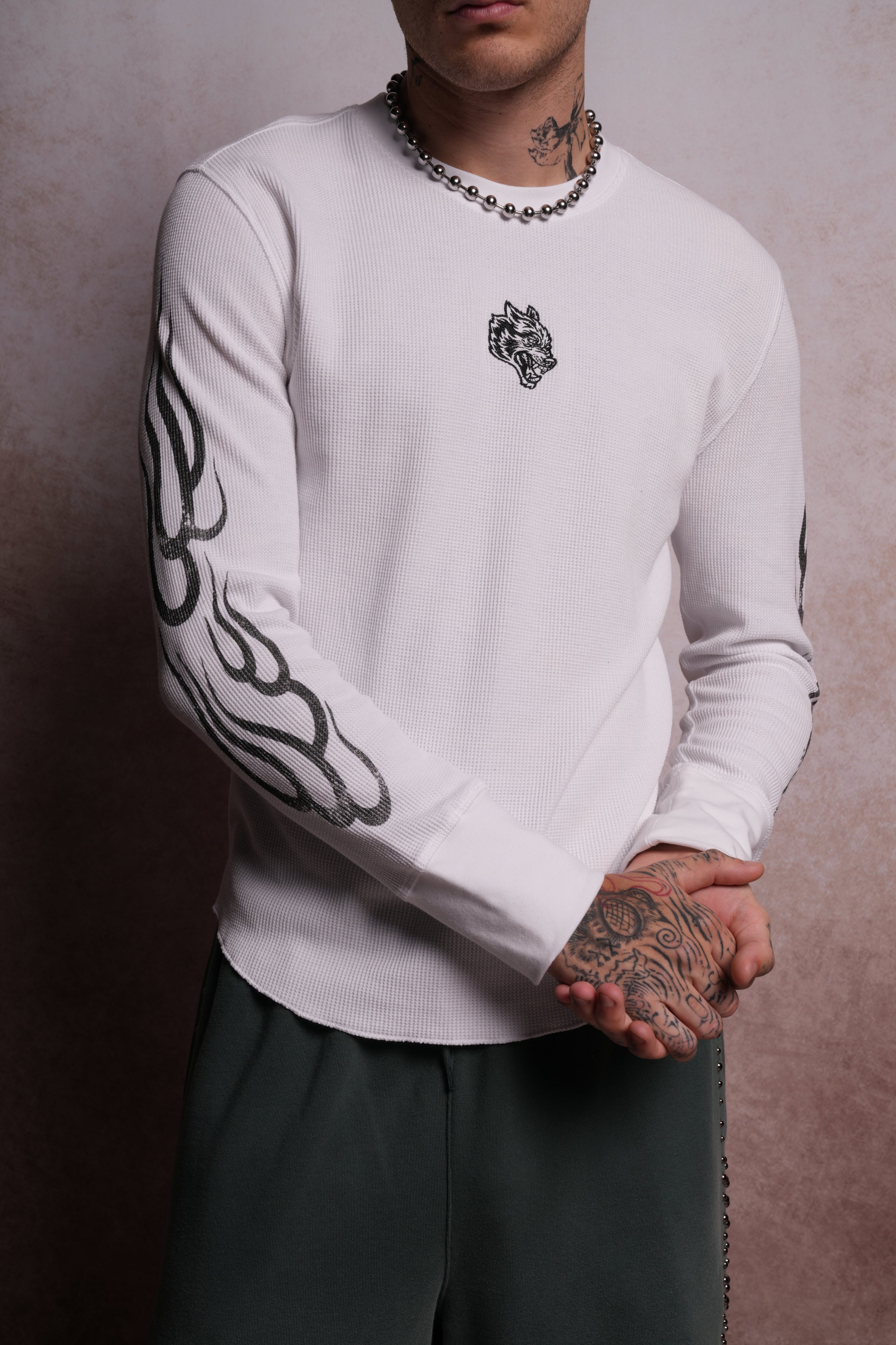 Wolves Flame Lightweight Thermal in White
