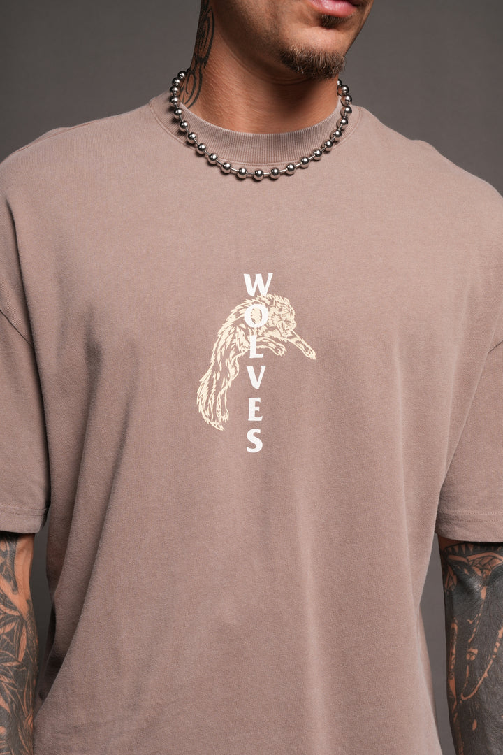 Leap Of Faith V2 Premium Tee In Mojave Brown