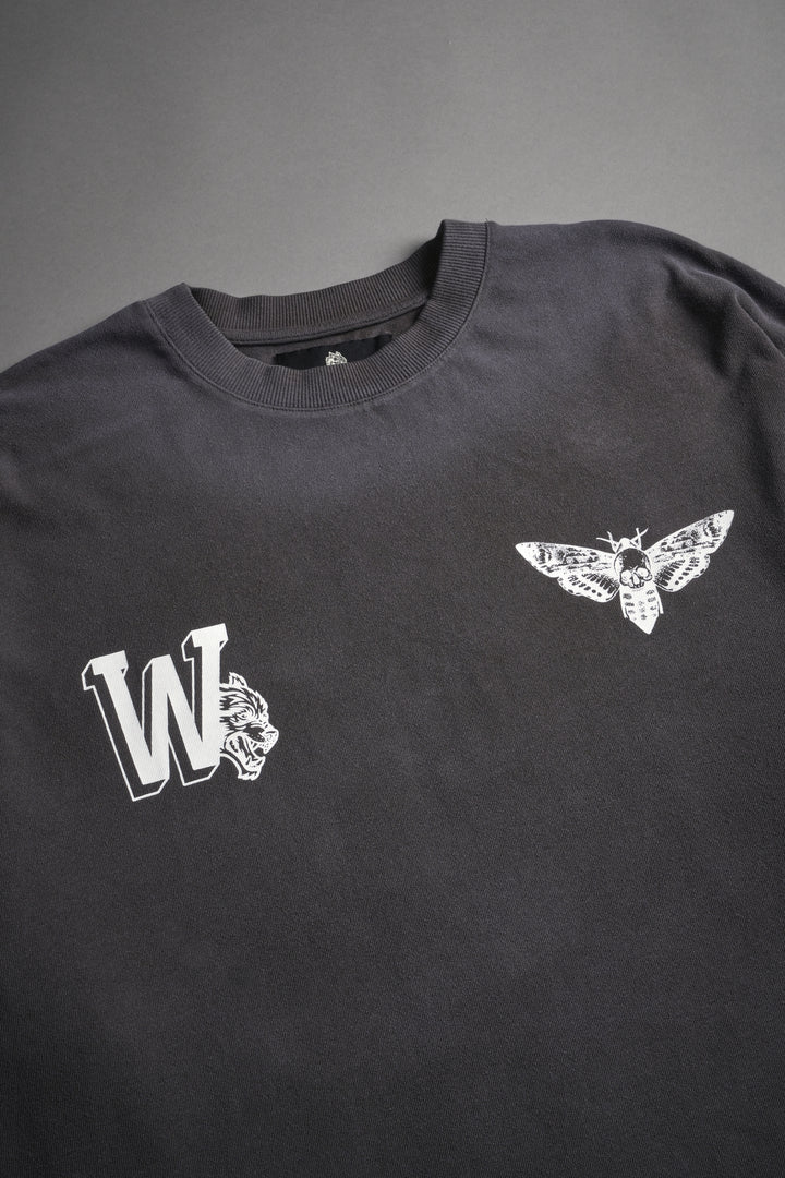 Fight Cancer 2025 "Premium" Oversized Tee in Wolf Gray/Yellow Drift Wash