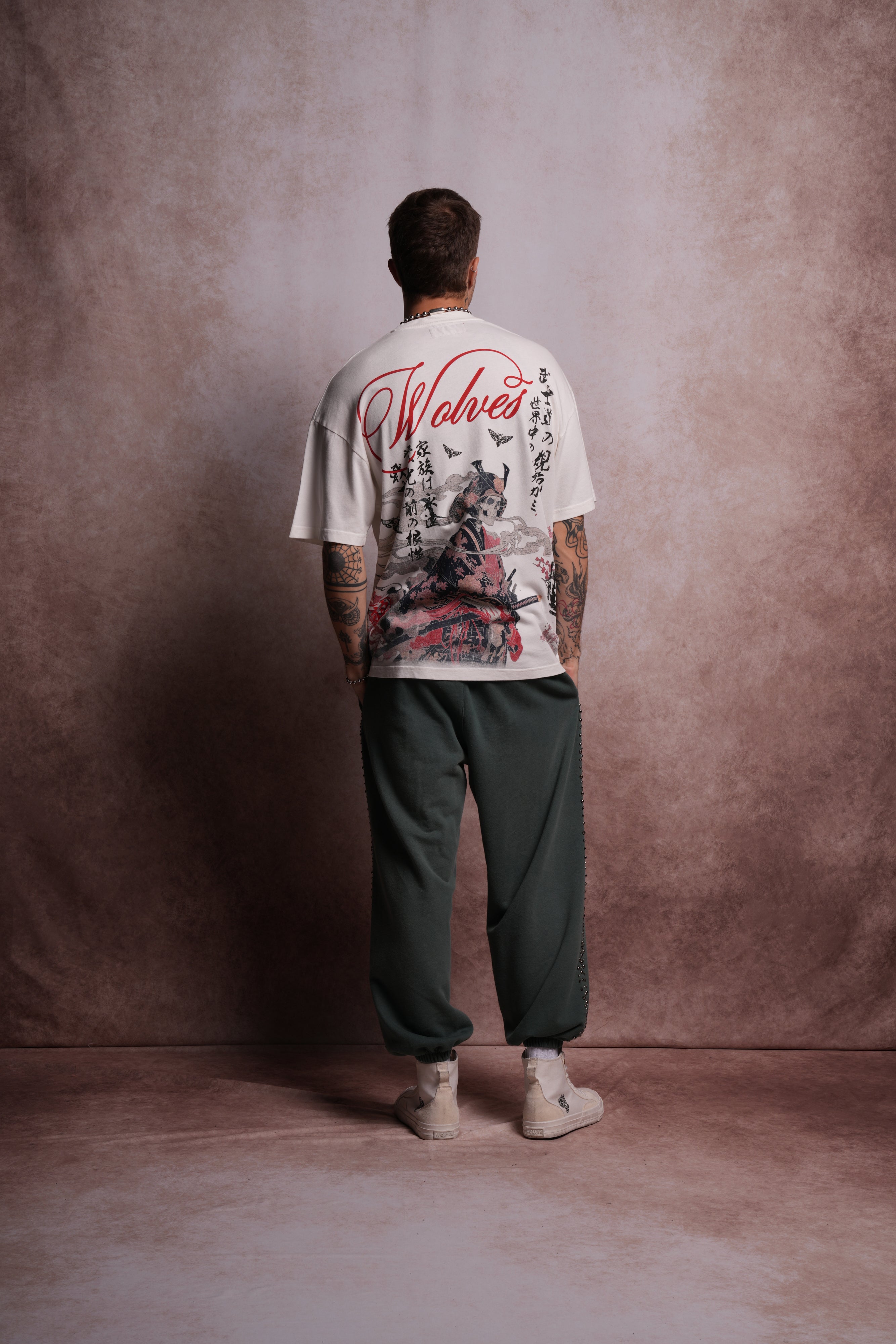(1 Of 500) Death Bloom "Premium" Oversized Tee in Cream