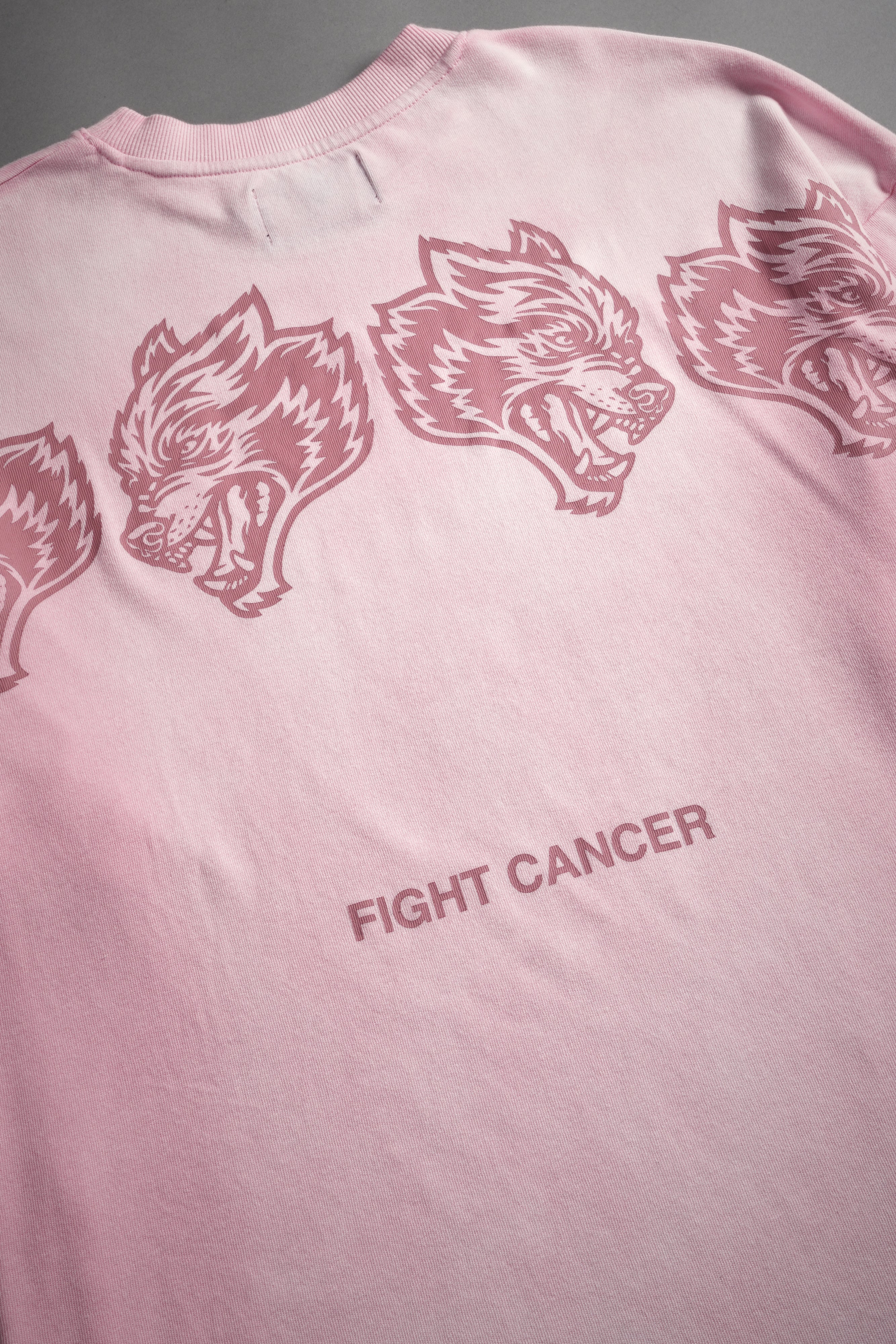 Wolves Have Your Back "Premium" Oversized Tee in Cherry Blossom Halo Wash