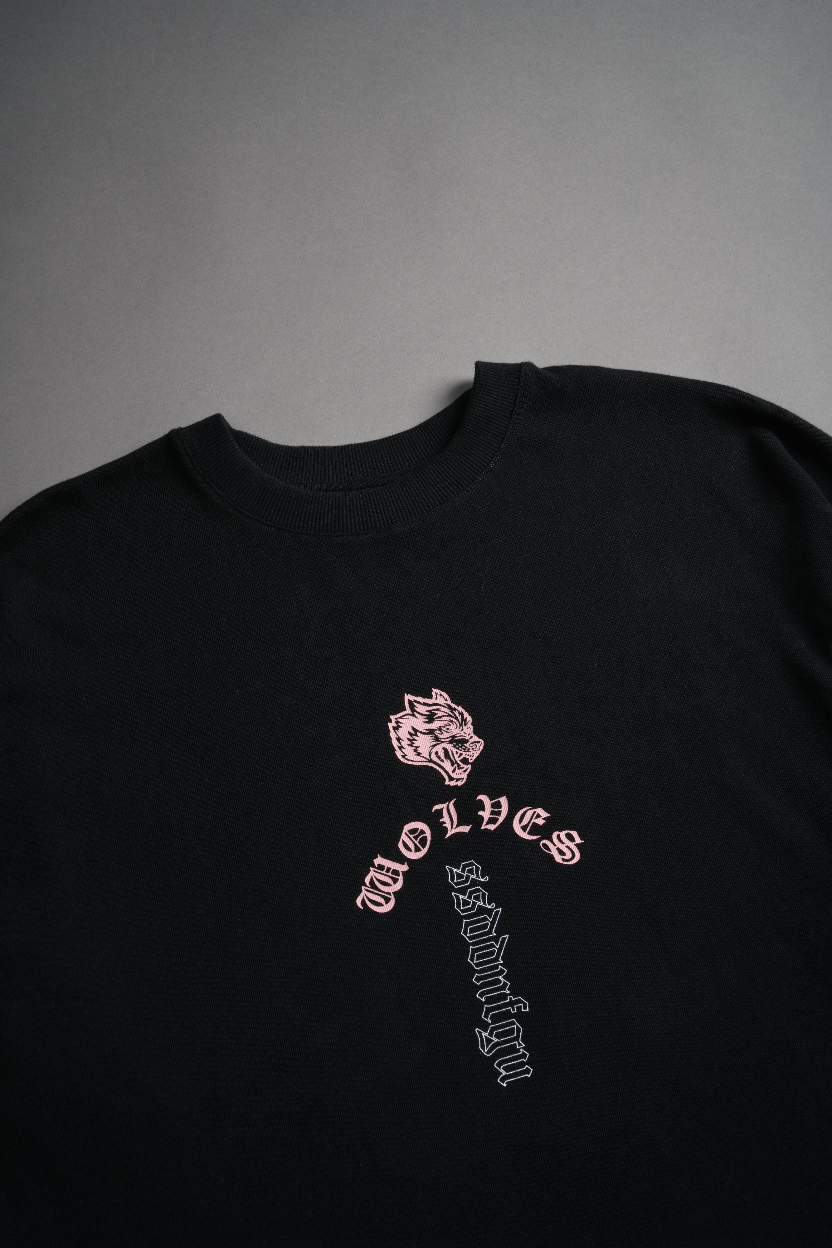 Won't Give Up "Premium" Oversized Tee in Black