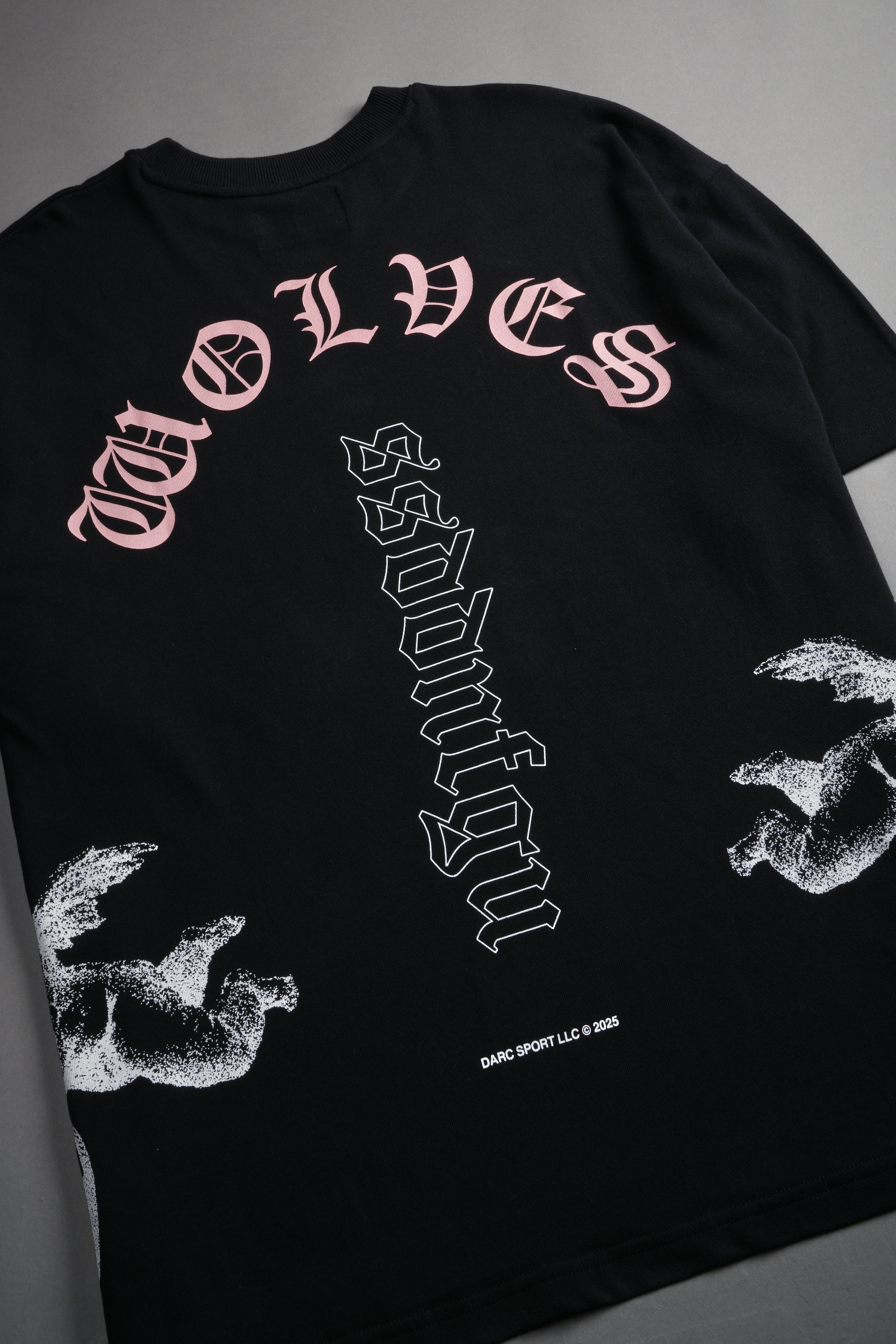 Won't Give Up "Premium" Oversized Tee in Black