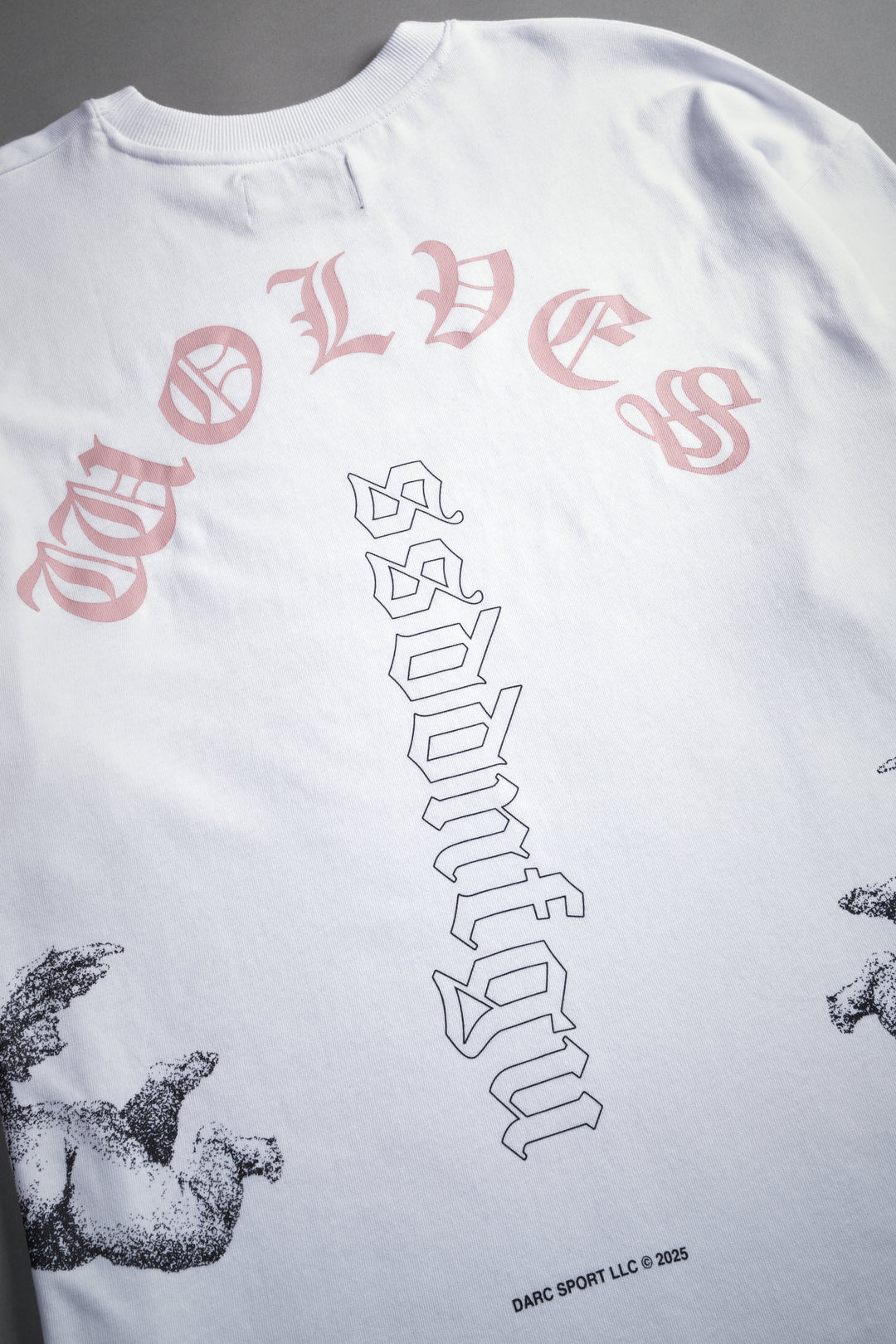Won't Give Up "Premium" Oversized Tee in White