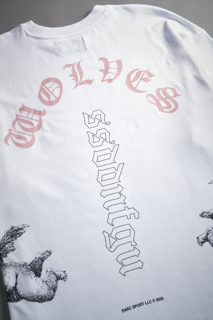 Won't Give Up "Premium" Oversized Tee in White