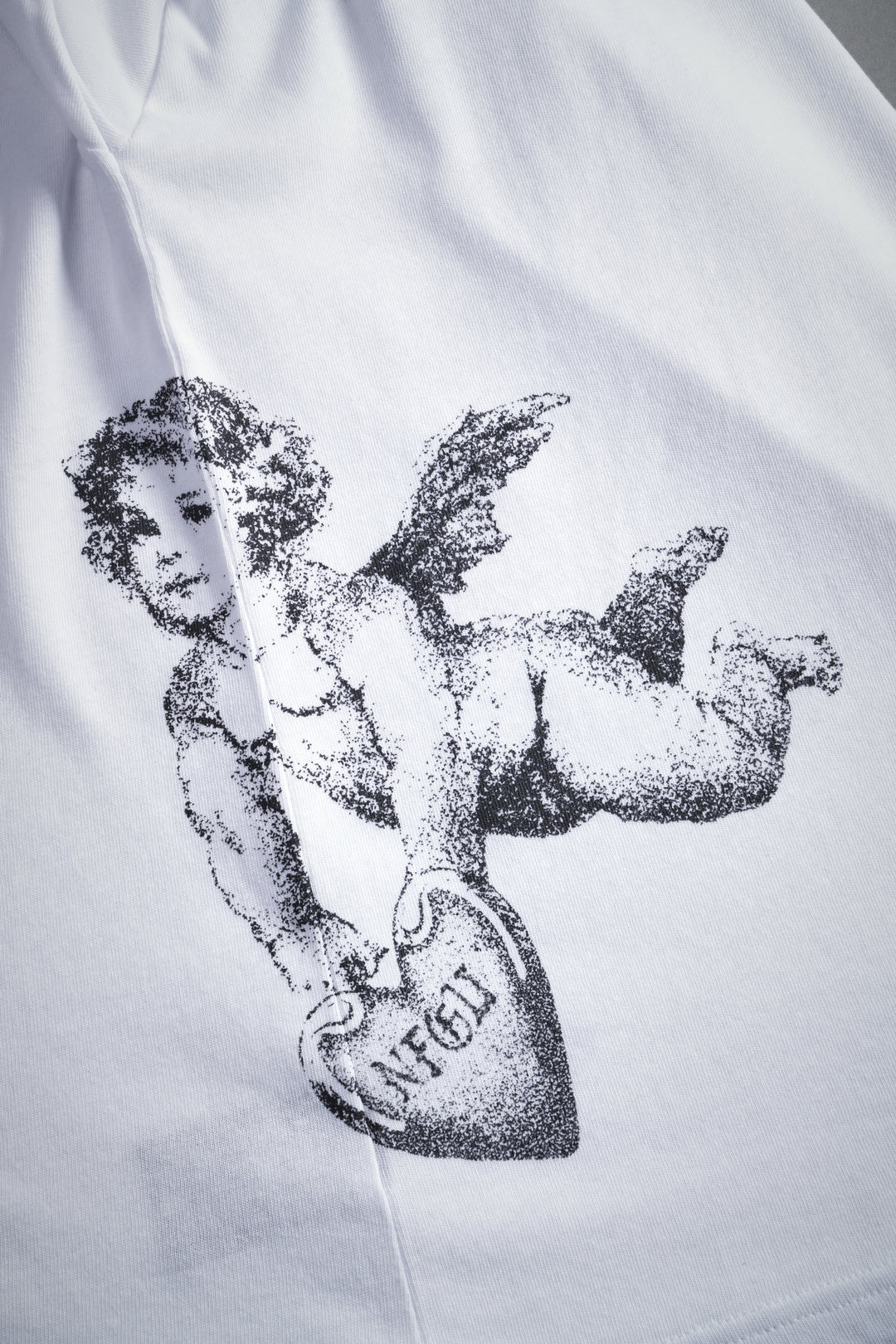 Won't Give Up "Premium" Oversized Tee in White