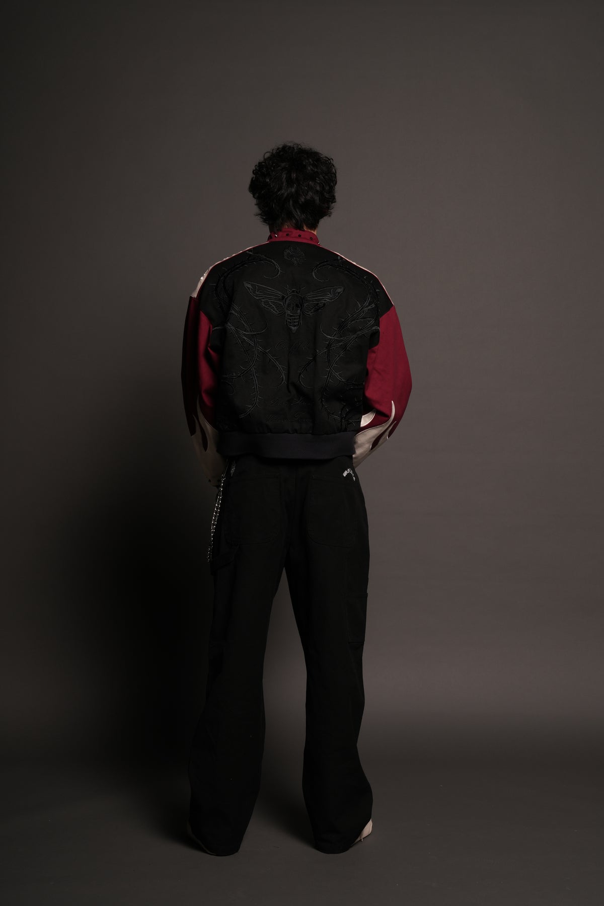 Mori Thorns Gordon Racing Jacket In Black/Oxblood