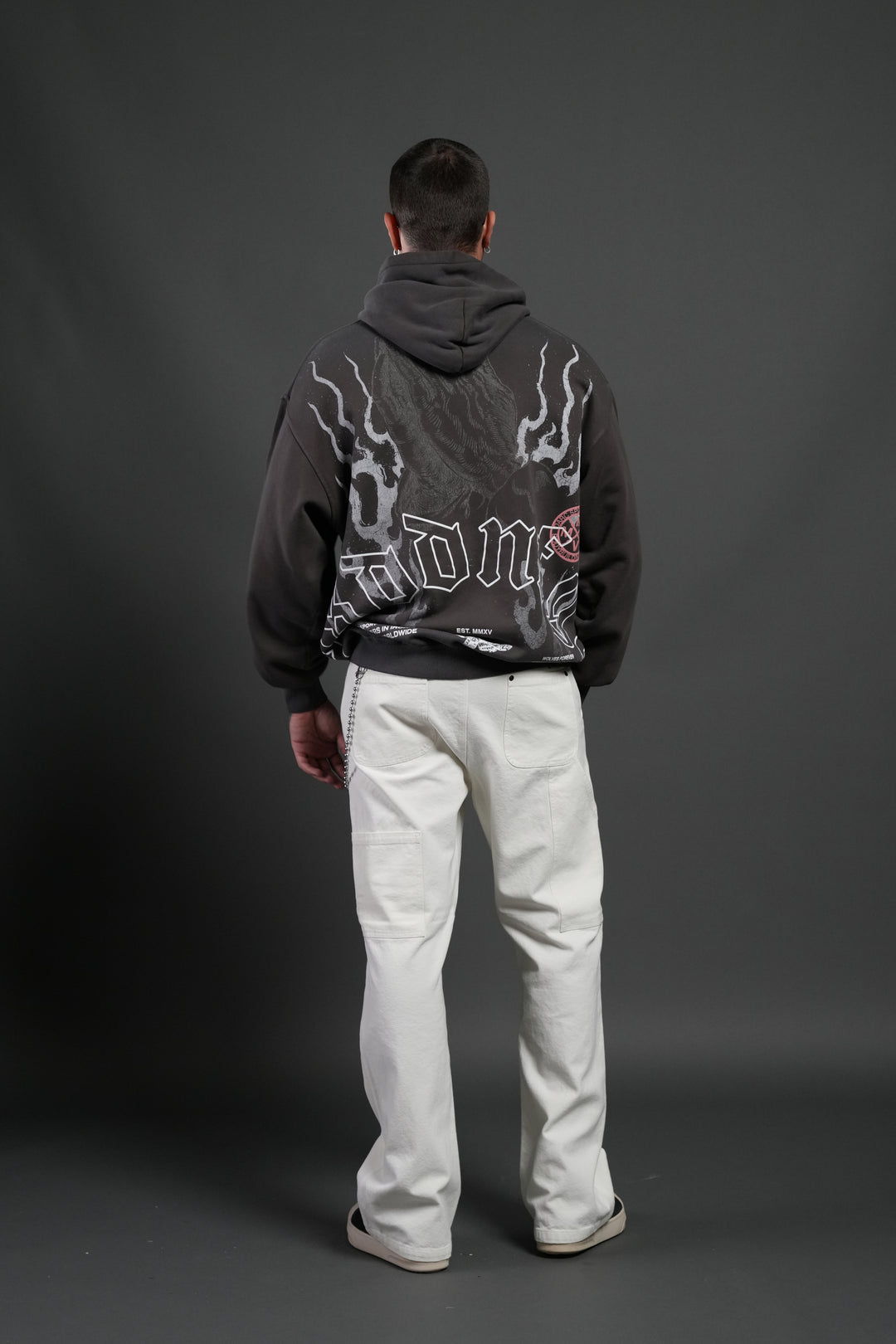 Our Sacrifice Pierce Hoodie in Darc Brown Drift Wash