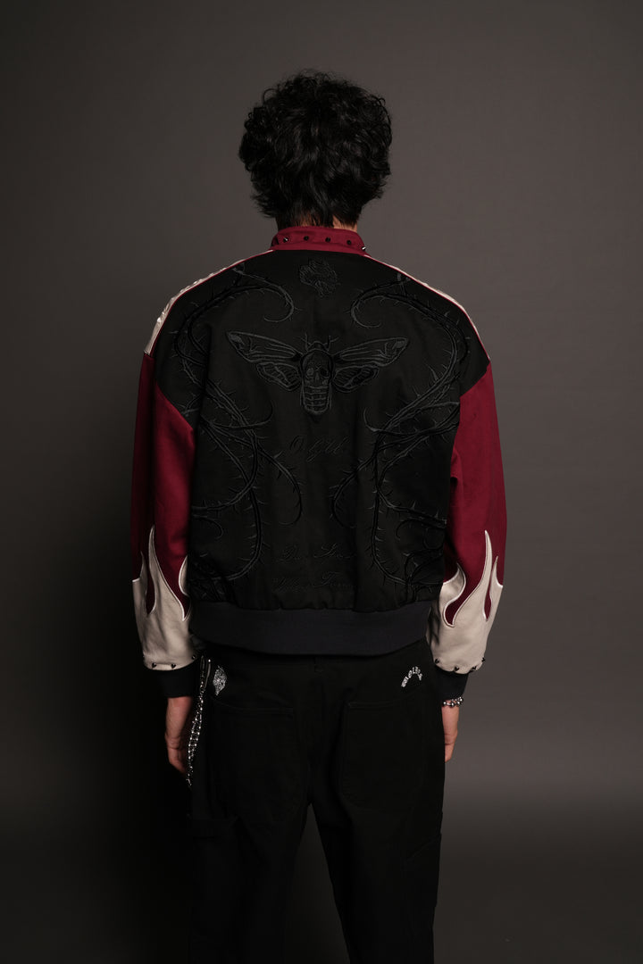 Mori Thorns Gordon Racing Jacket In Black/Oxblood