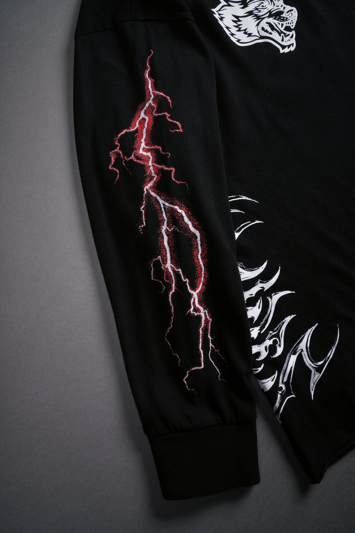 The Dark Side Is Our Nature "Box Cut" L/S Tee in Black