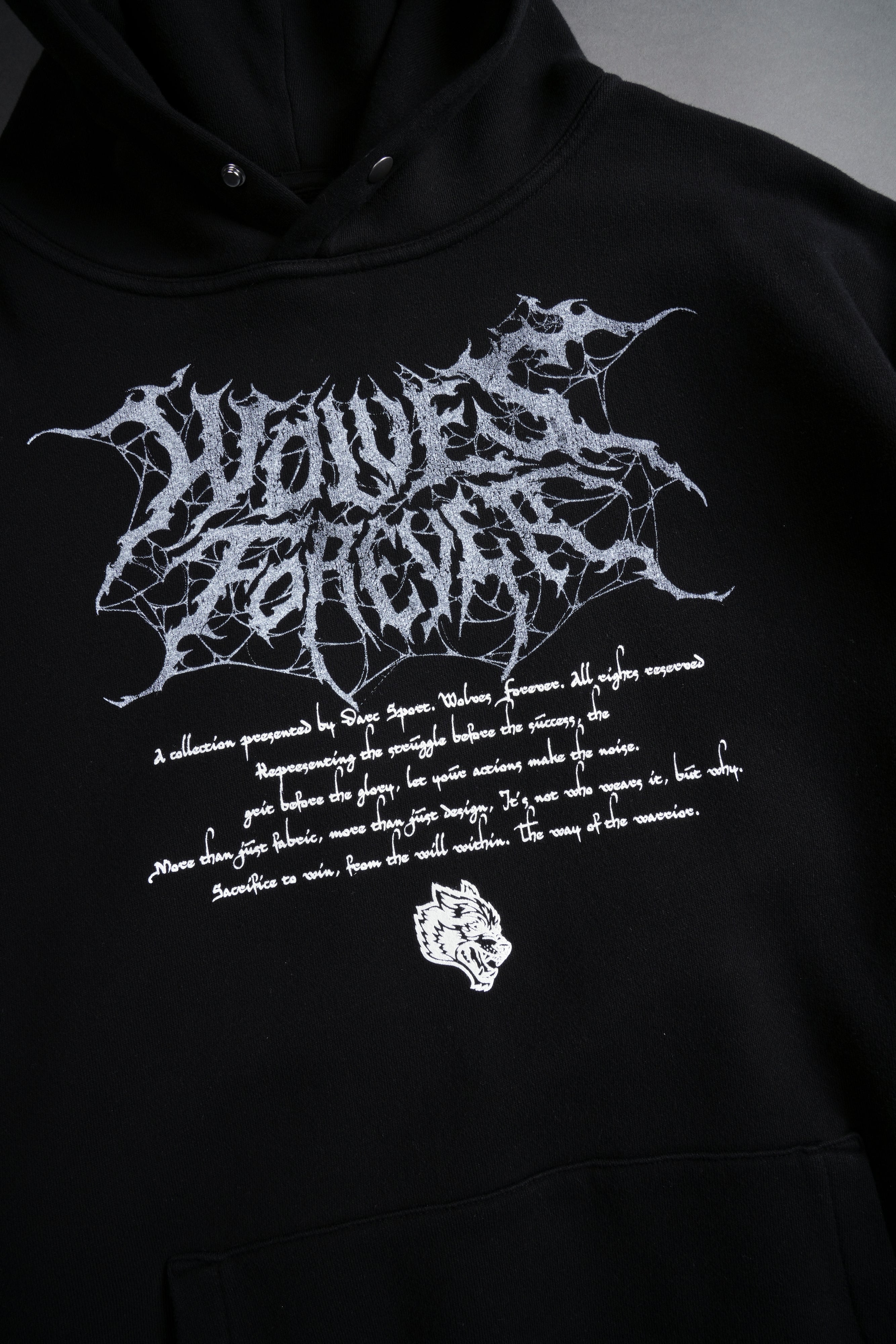 Web Of Shadows "P" Hoodie in Black