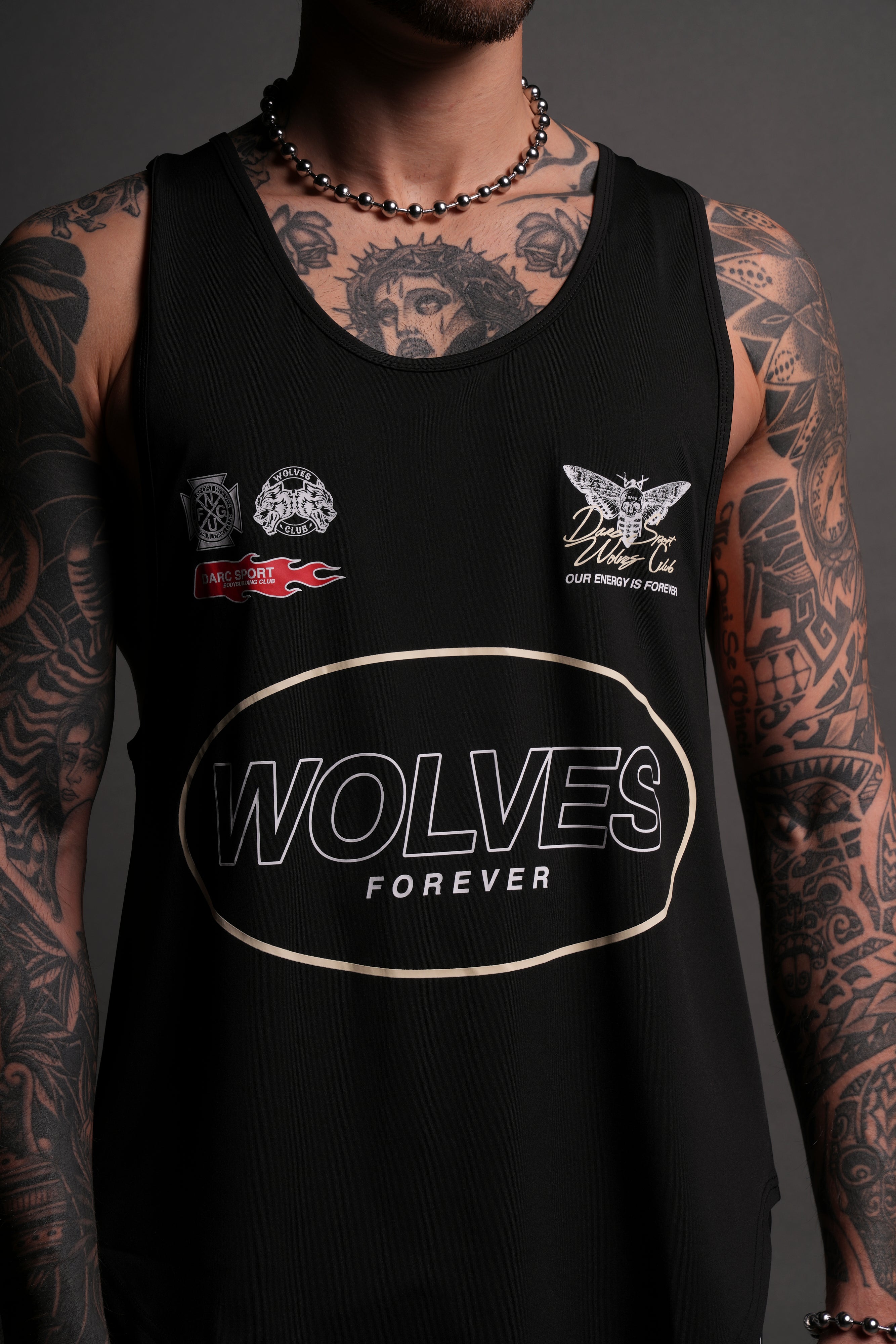 Live Fast V3 "Dry Wolf" (Drop) Tank in Black