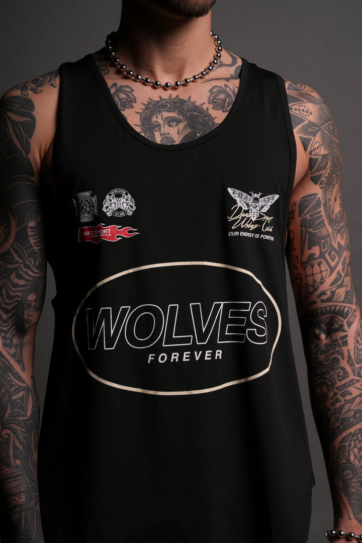 Live Fast V3 "Dry Wolf" (Drop) Tank in Black