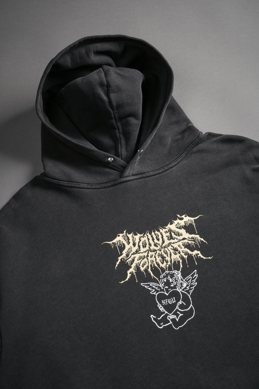 Cherub Core "Pierce" Hoodie in Wolf Gray