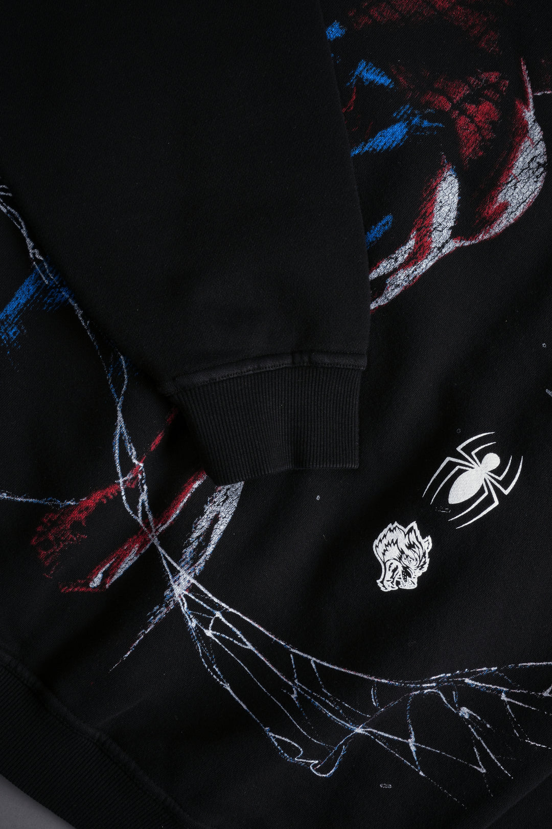 Web Of Shadows "P" Hoodie in Black