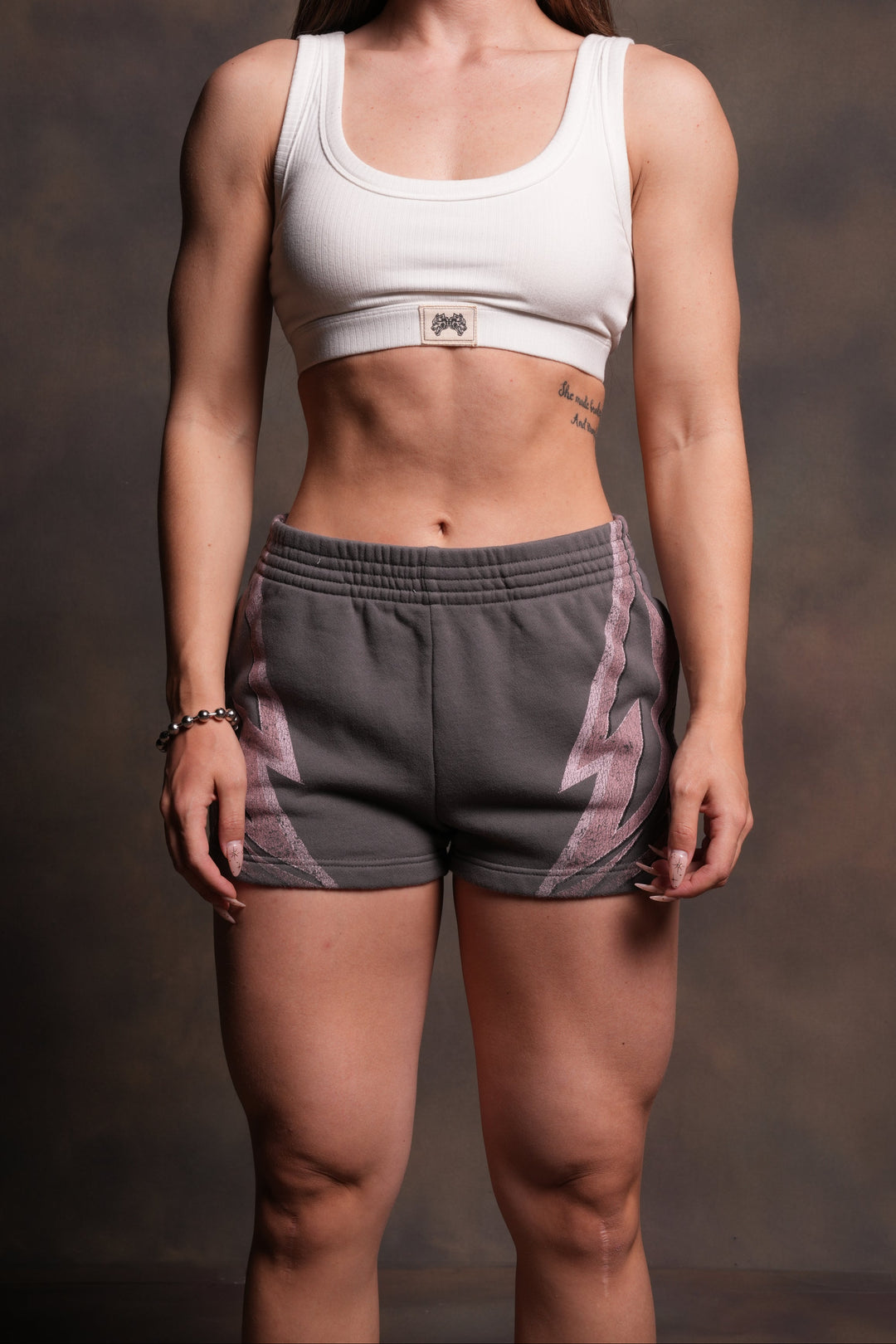 Real Recognize Real Ellie Sweat Shorts in Slate Gray