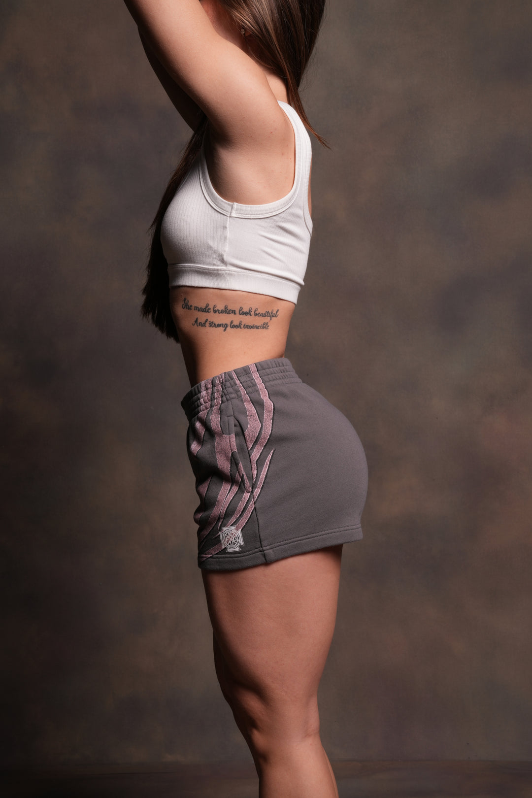 Real Recognize Real Ellie Sweat Shorts in Slate Gray