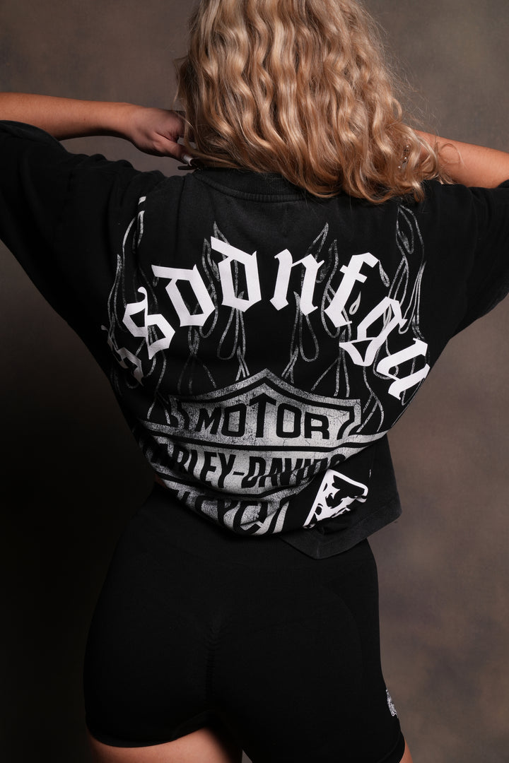 Inferno Wolf "Premium" Oversized Tee in Black