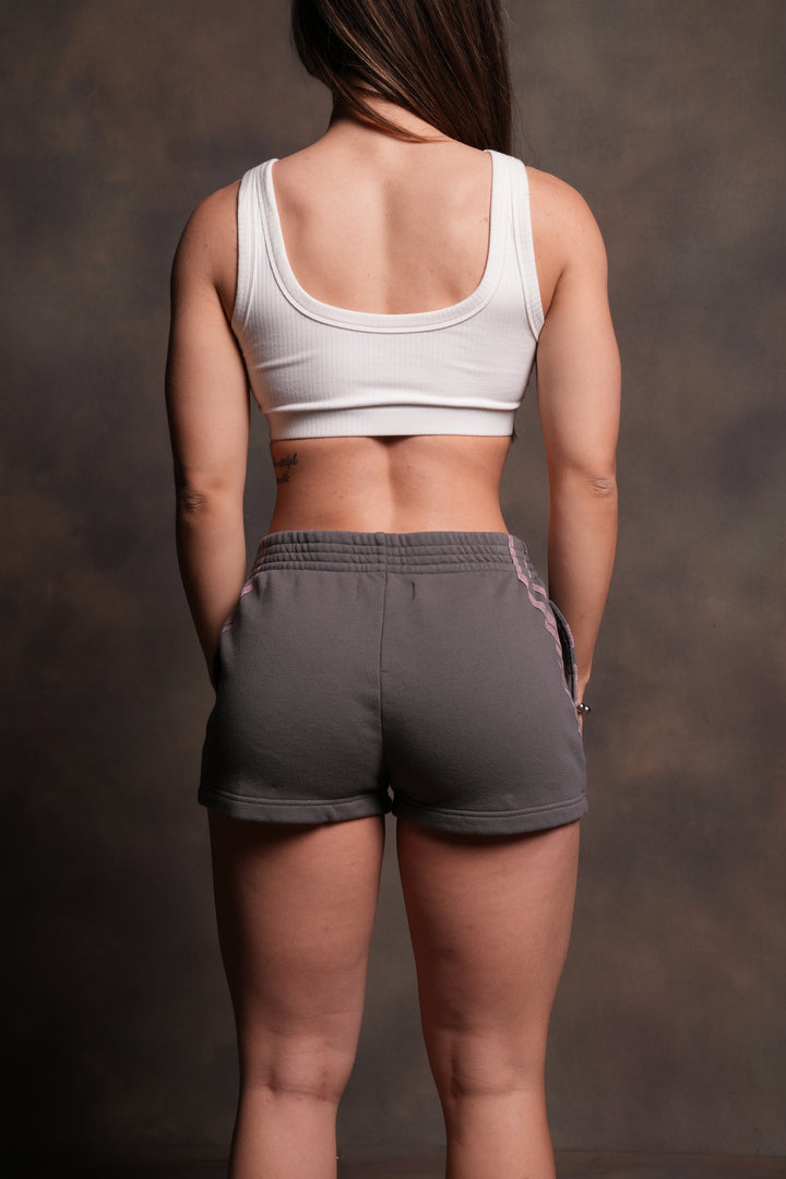 Real Recognize Real Ellie Sweat Shorts in Slate Gray