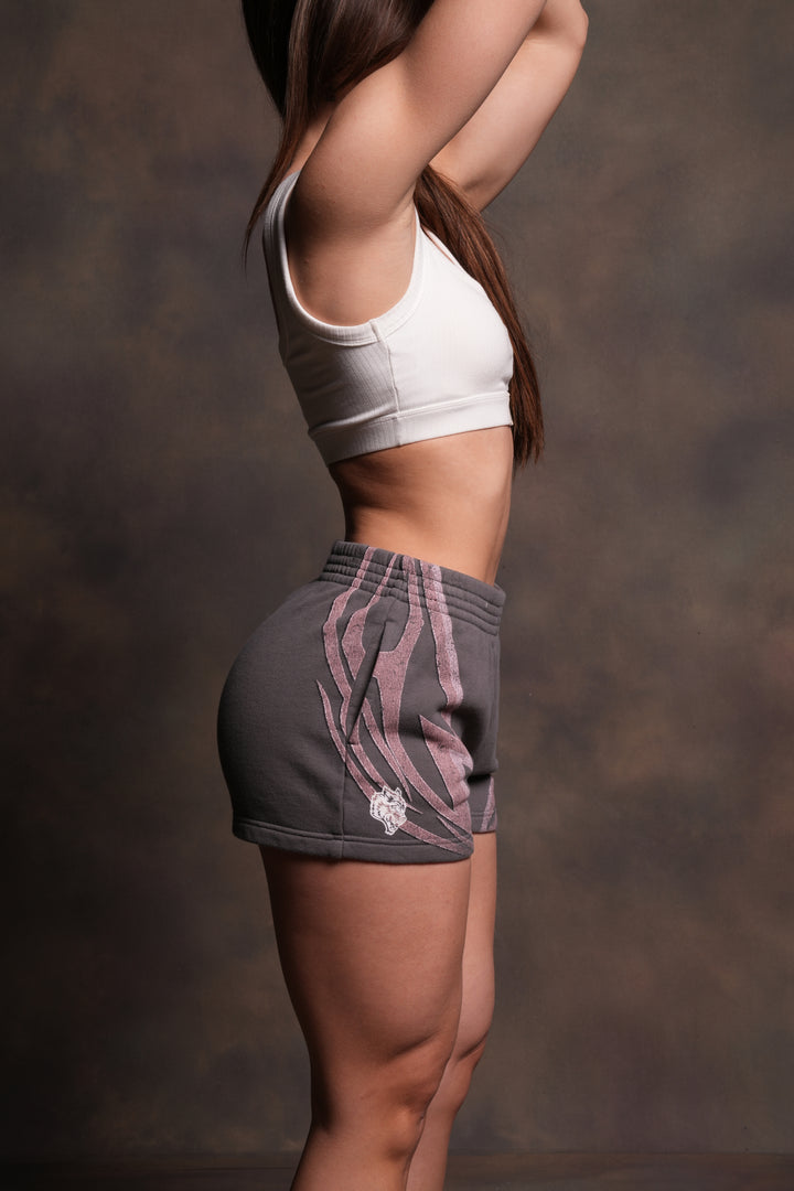 Real Recognize Real Ellie Sweat Shorts in Slate Gray