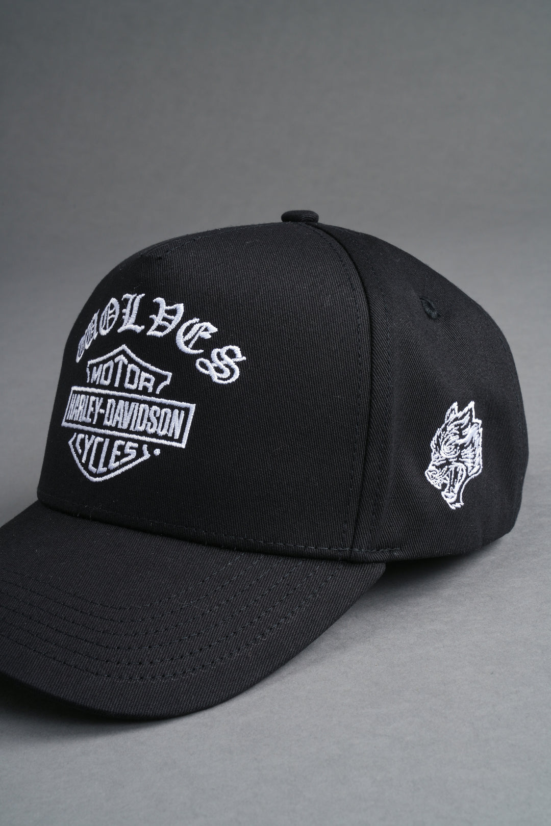 Harley-Davidson Wolves 5 Panel Hat in Black