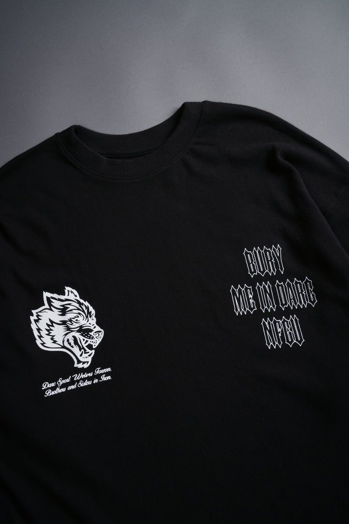 Bury Me In Darc NFGU V2 "Premium" Oversized Tee in Black/White