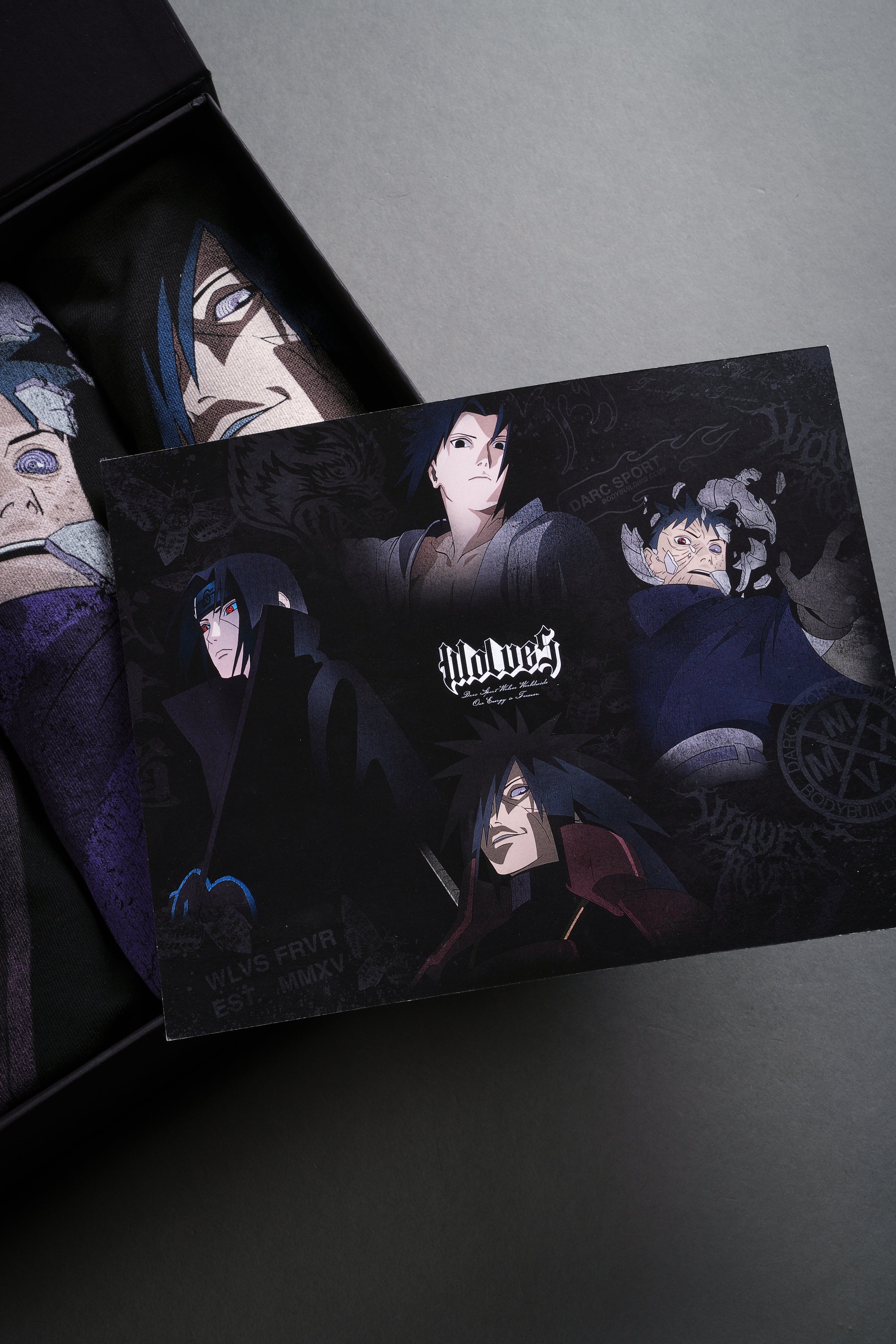Uchiha Clan "Side-By-Side" Tee Box Set in Black