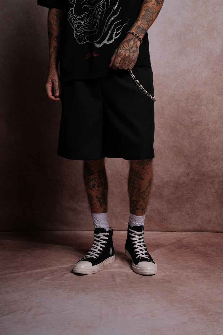 Wolf Chopper Armando Shorts in Black
