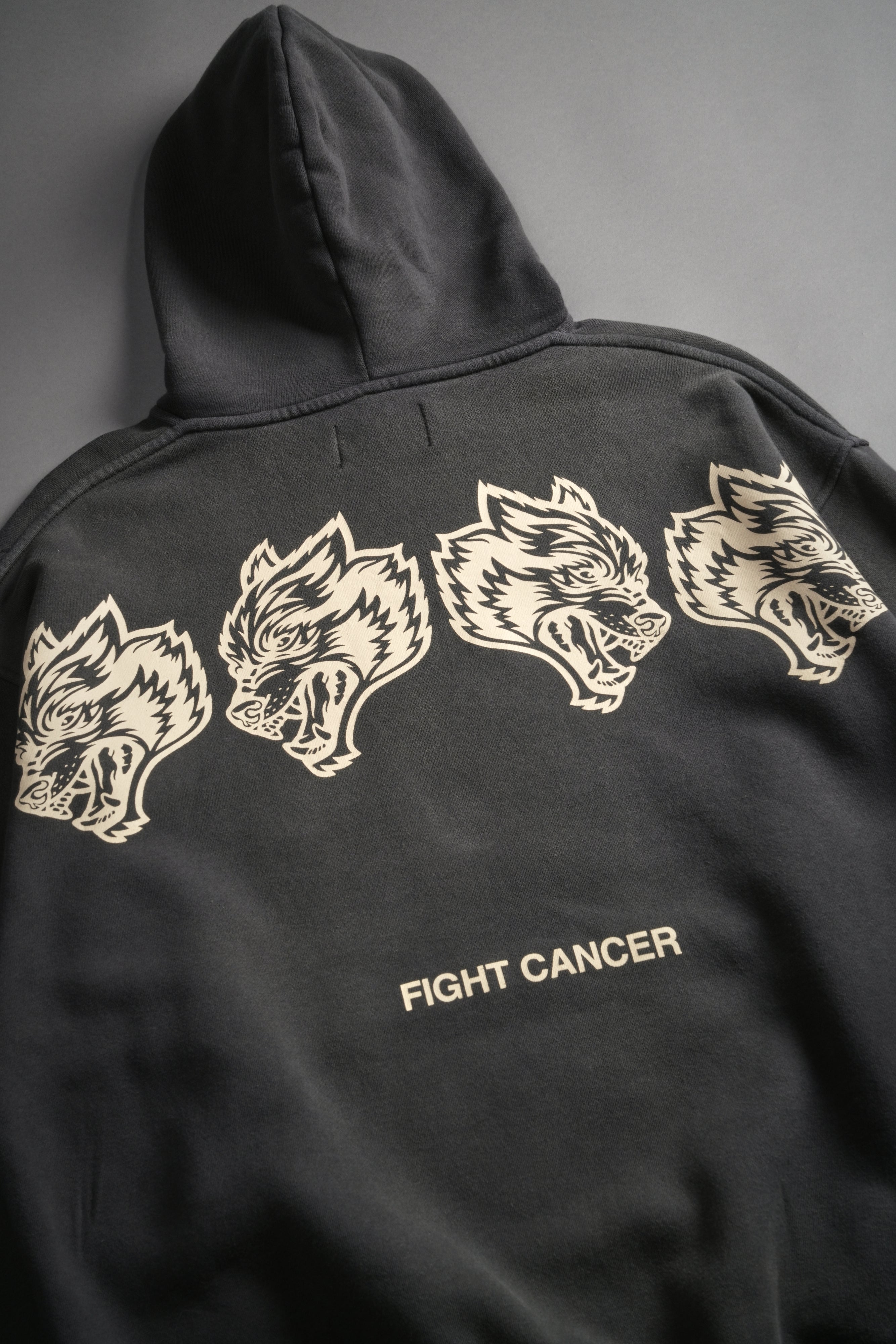 Wolves Have Your Back "Bishop" Hoodie in Wolf Gray Halo Wash