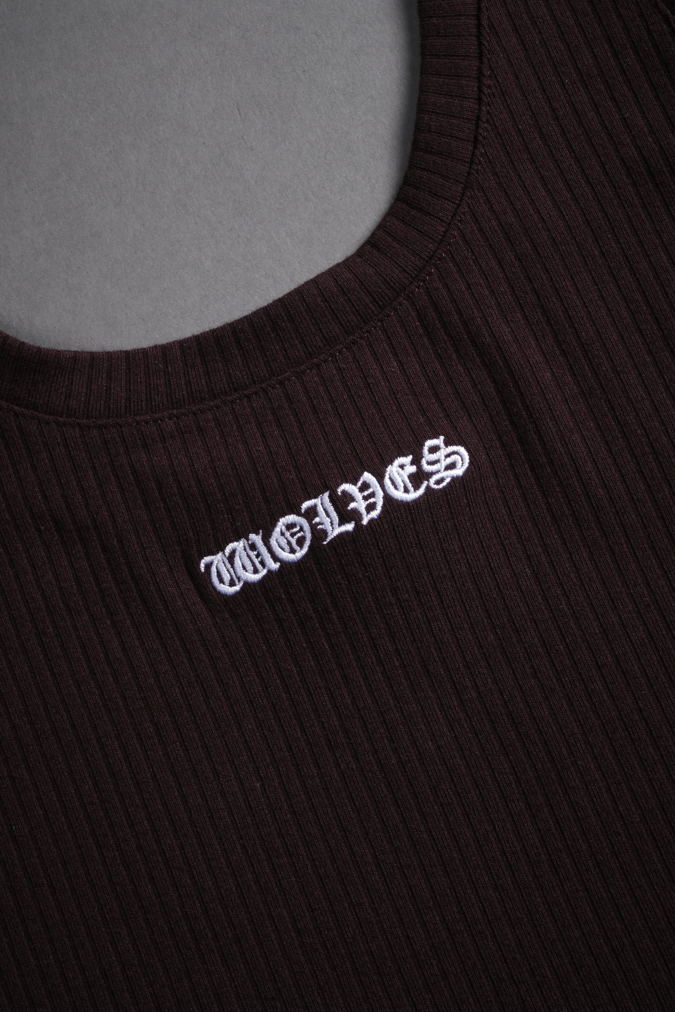 Chopper Classic Ribbed Tank in Black